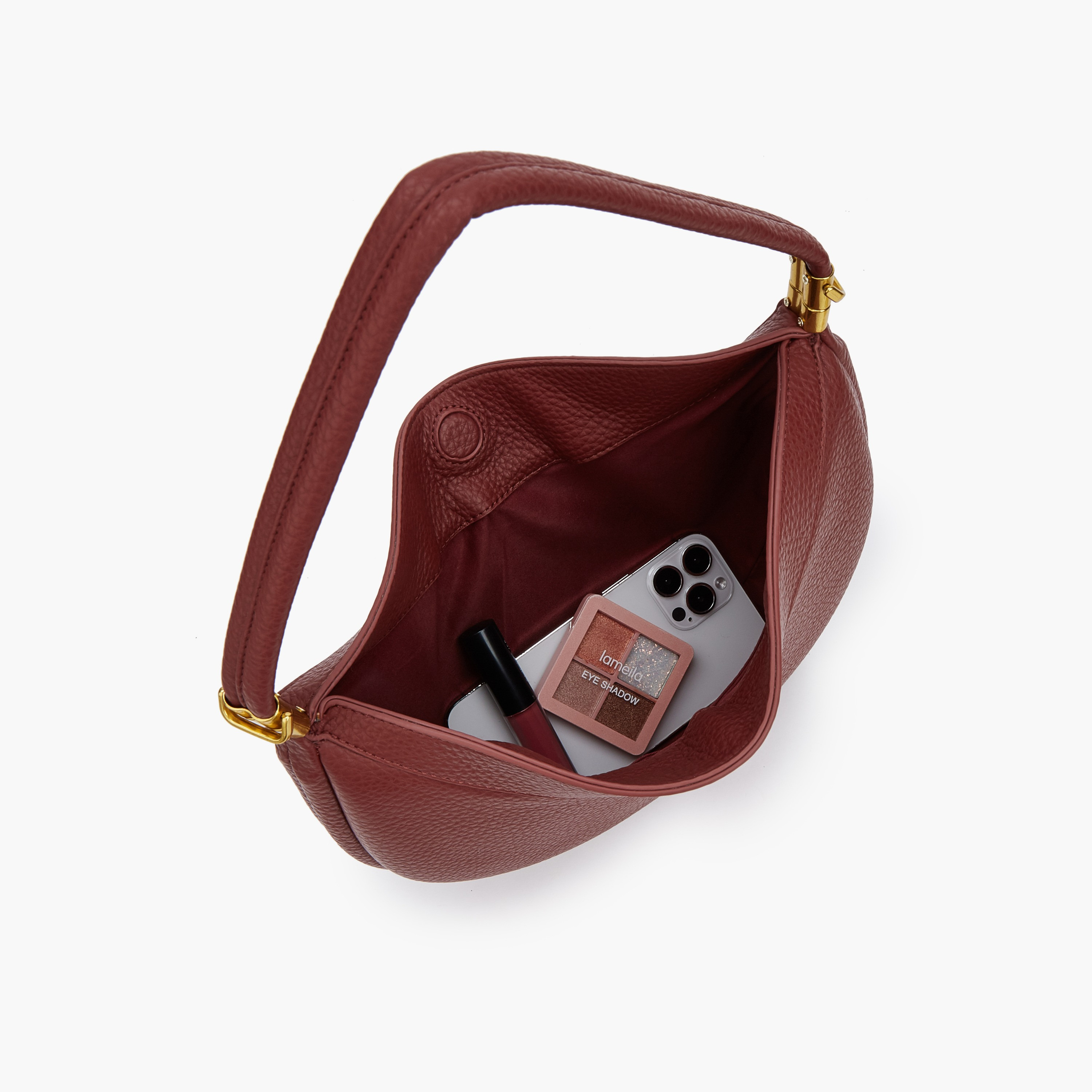 شنطة كتف بارزة الملمس بقفل قلاب من سيليست-women-bagsandwallets-handbags-image-7
