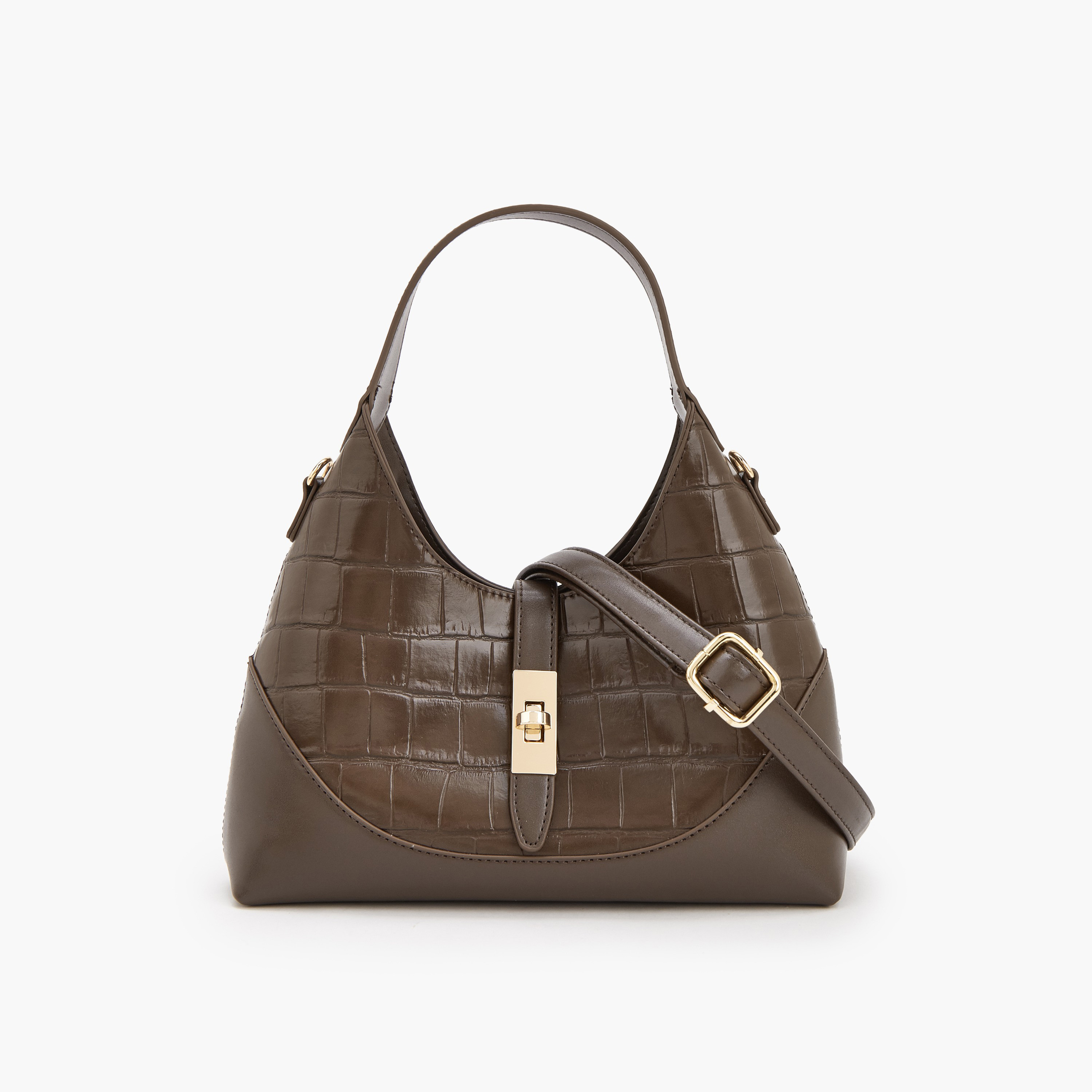 Flora Bella Textured Shoulder Bag with Detachable Strap-women-bagsandwallets-handbags-image-1