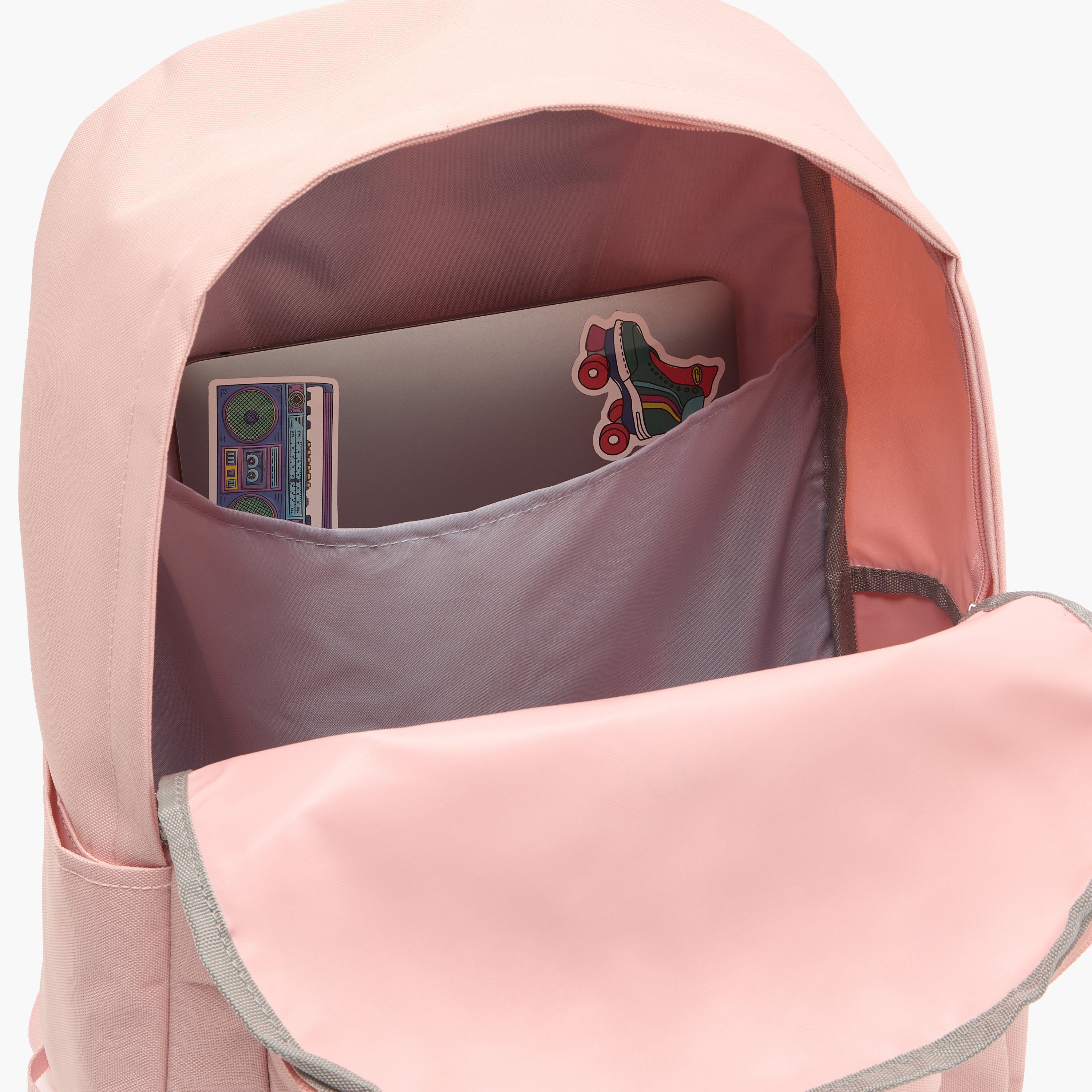 شنطة ظهر بحمالات قابلة للتعديل وطبعات شعار للأطفال من 8-13 سنة من كابا-boys-accessories-bagsandbackpacks-image-5