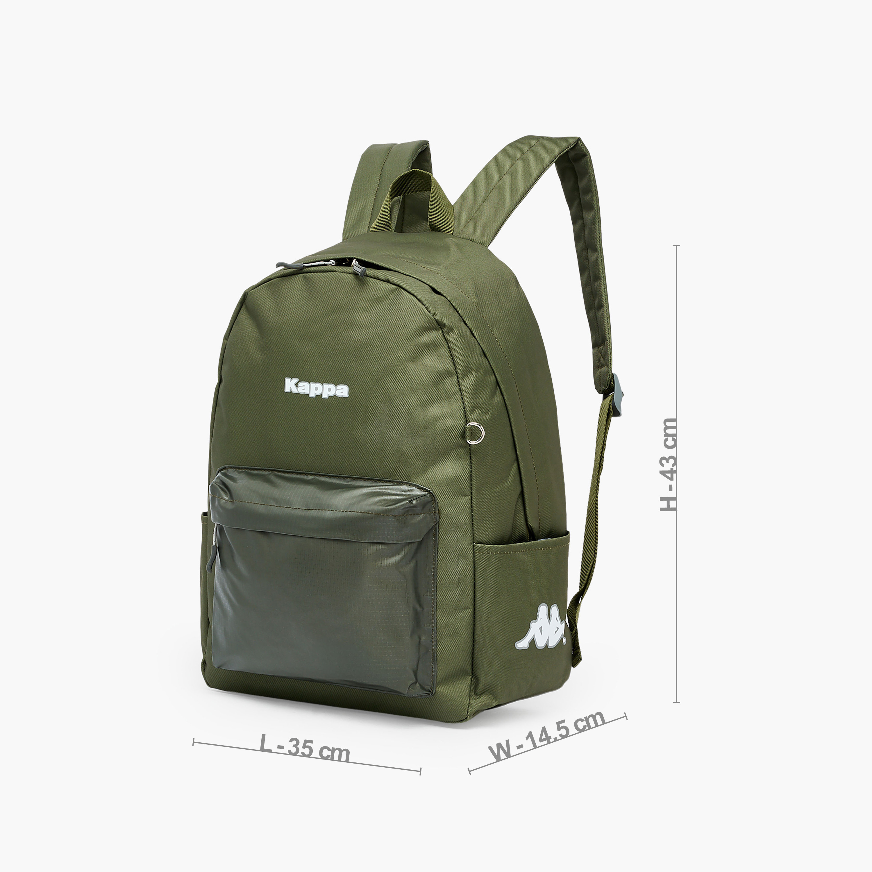 شنطة ظهر مدرسية سادة مع مقلمة للبنات بعمر 8-13 سنة من كابا - 17 بوصة-school-bagsandbackpacks-backpacks-image-6