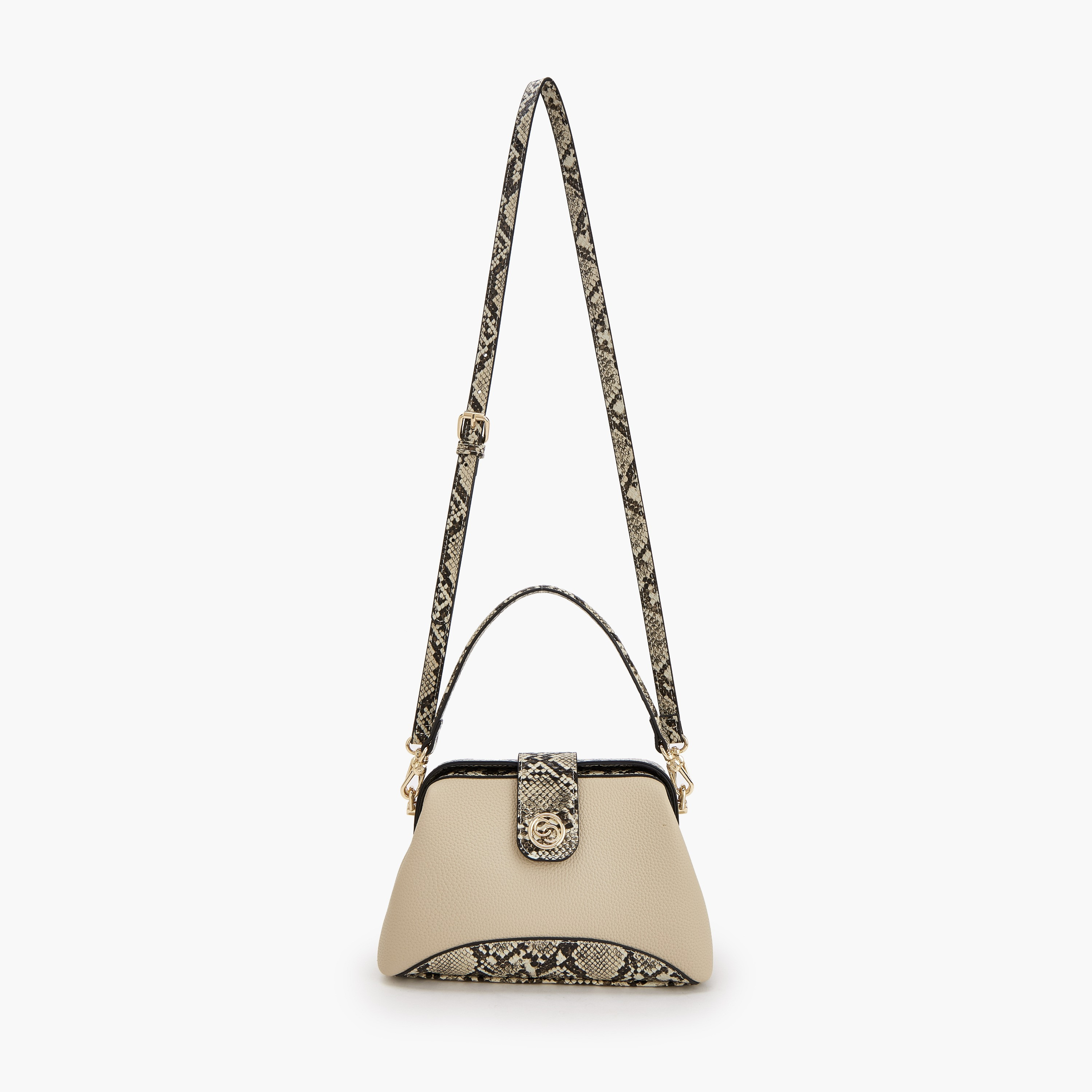 Celeste Colourblock Crossbody Bag with Adjustable Strap and Button Closure-women-bagsandwallets-handbags-image-2
