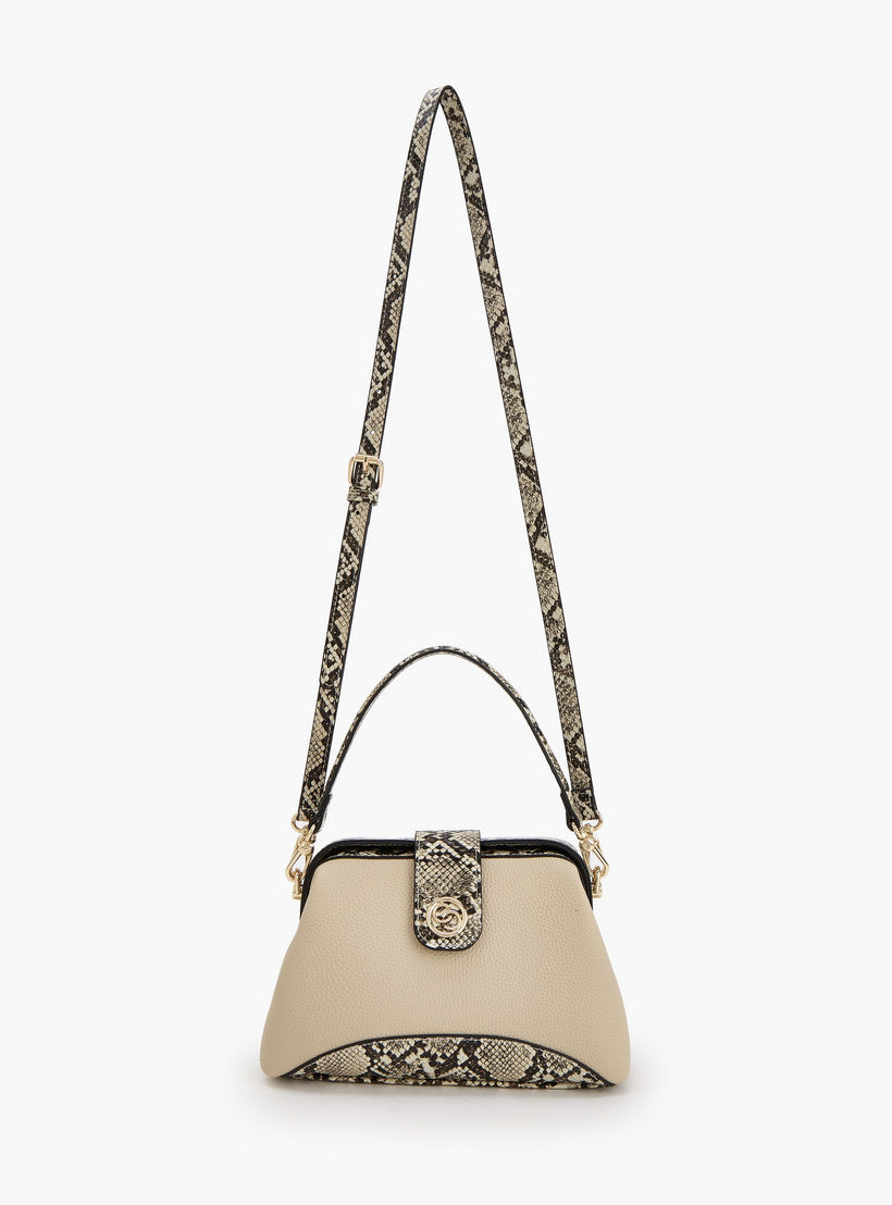 Celeste Colourblock Crossbody Bag with Adjustable Strap and Button Closure-women-bagsandwallets-handbags-image-2
