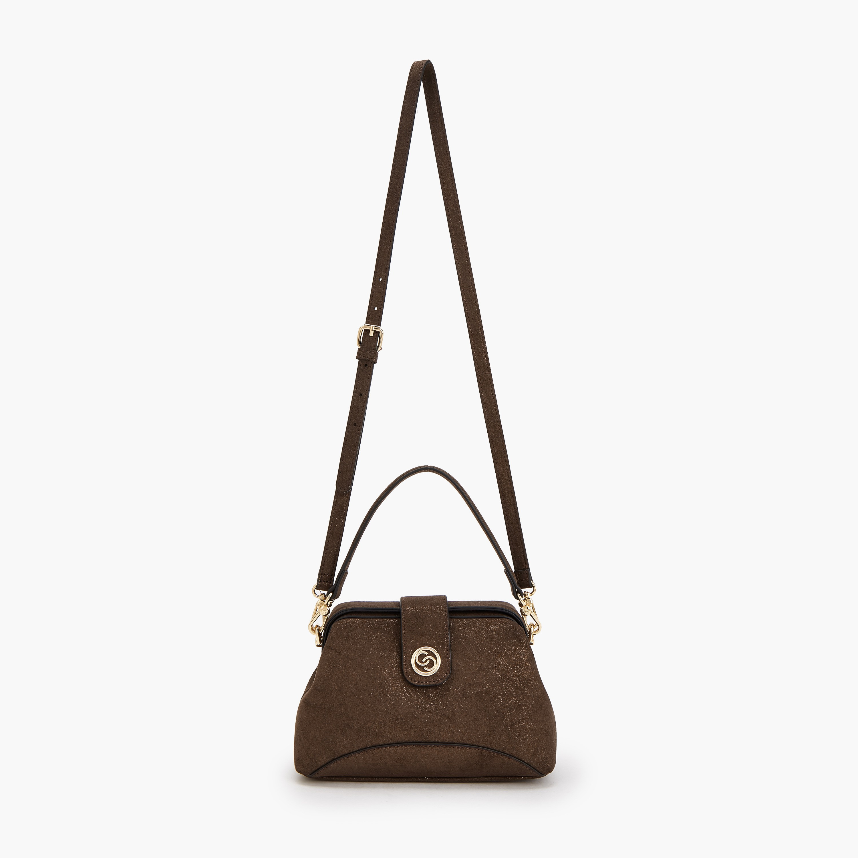 شنطة كروس بودي بتصميم قوالب ملونة وحزام قابل للتعديل وزر إغلاق من سيليست-women-bagsandwallets-handbags-image-2