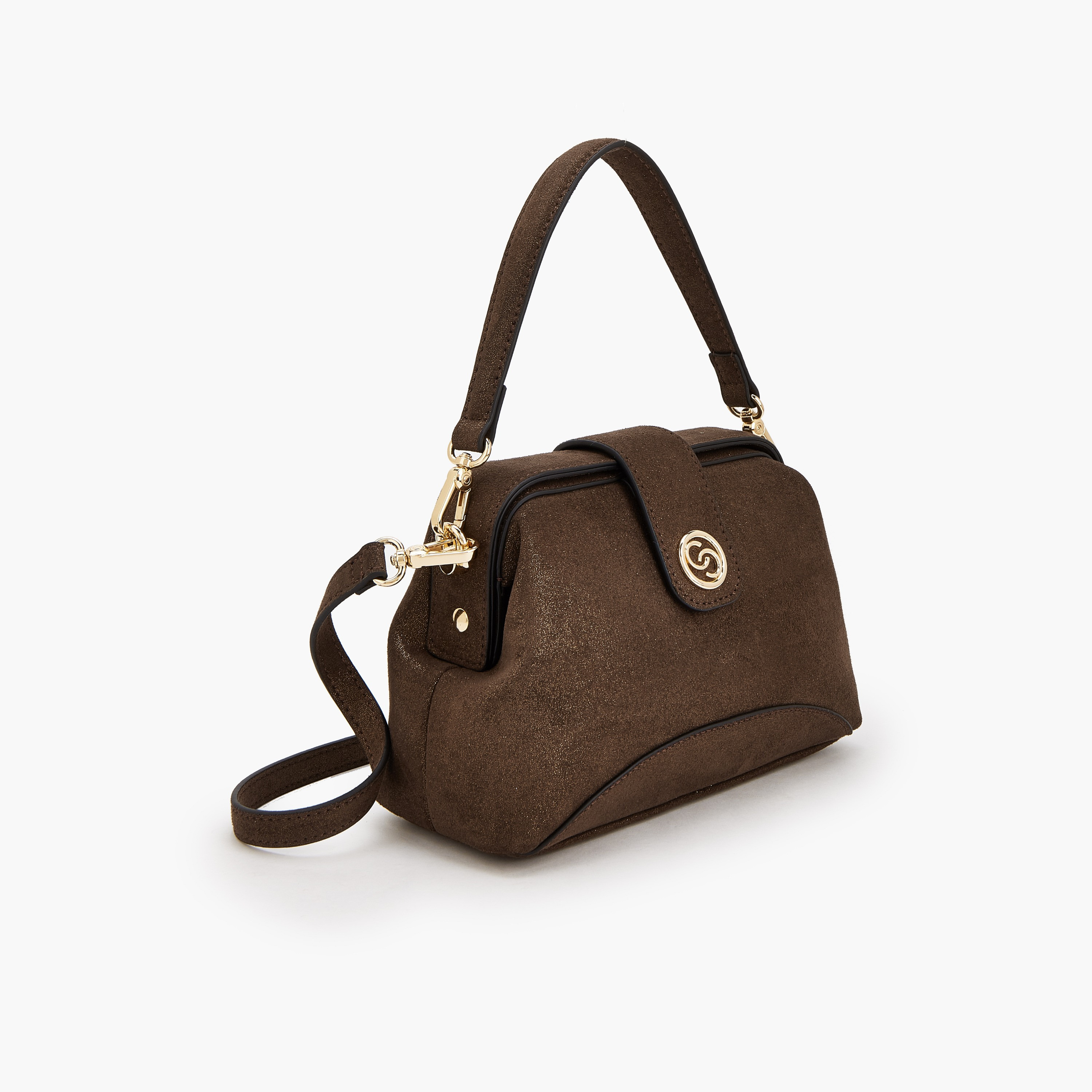 شنطة كروس بودي بتصميم قوالب ملونة وحزام قابل للتعديل وزر إغلاق من سيليست-women-bagsandwallets-handbags-image-3