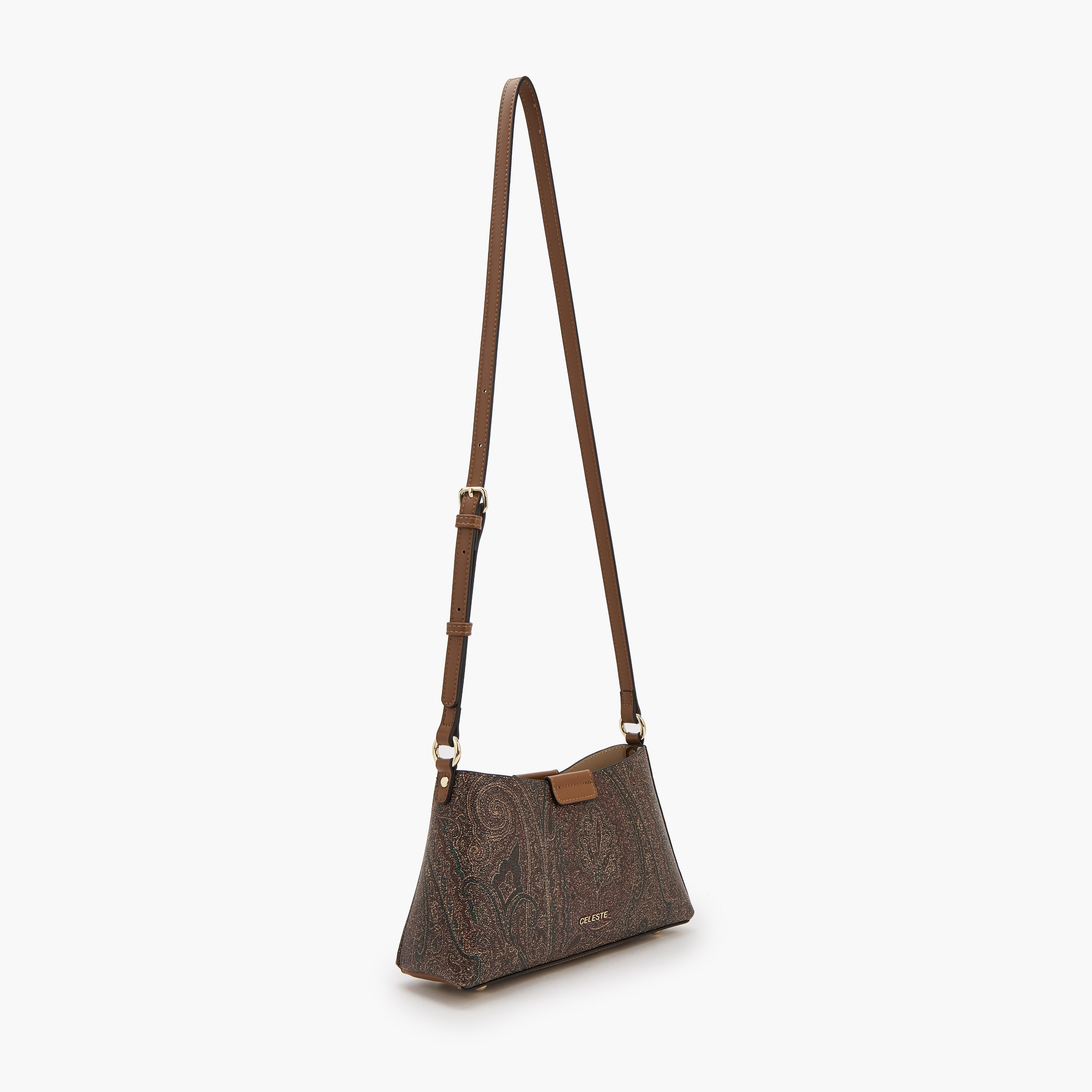 شنطة كتف بطبعات بيزلي وحزام قابل للتعديل من سيليست-women-bagsandwallets-handbags-image-3
