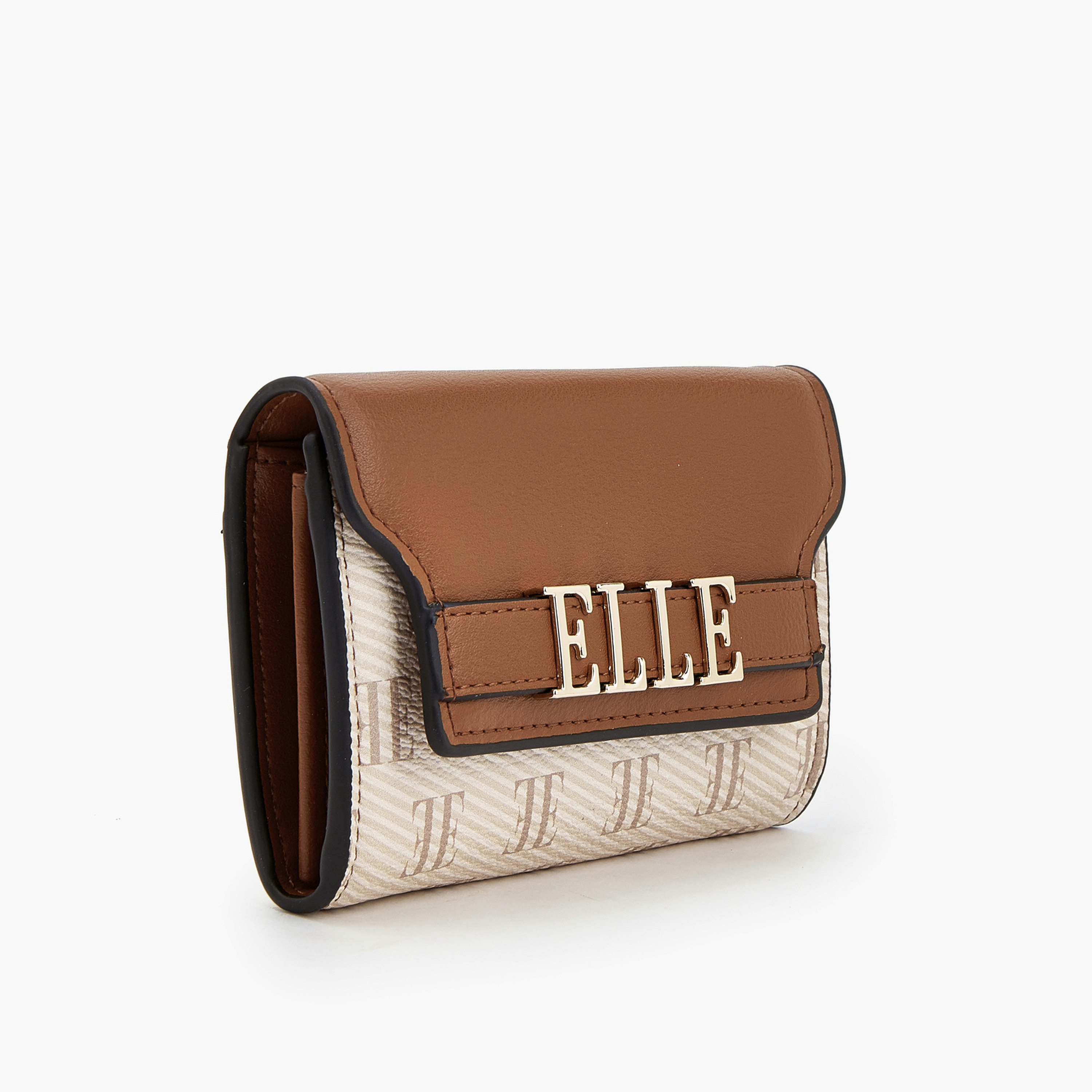 Elle Monogram Wallet with Magnetic Snap Closure-women-bagsandwallets-wallets-image-3