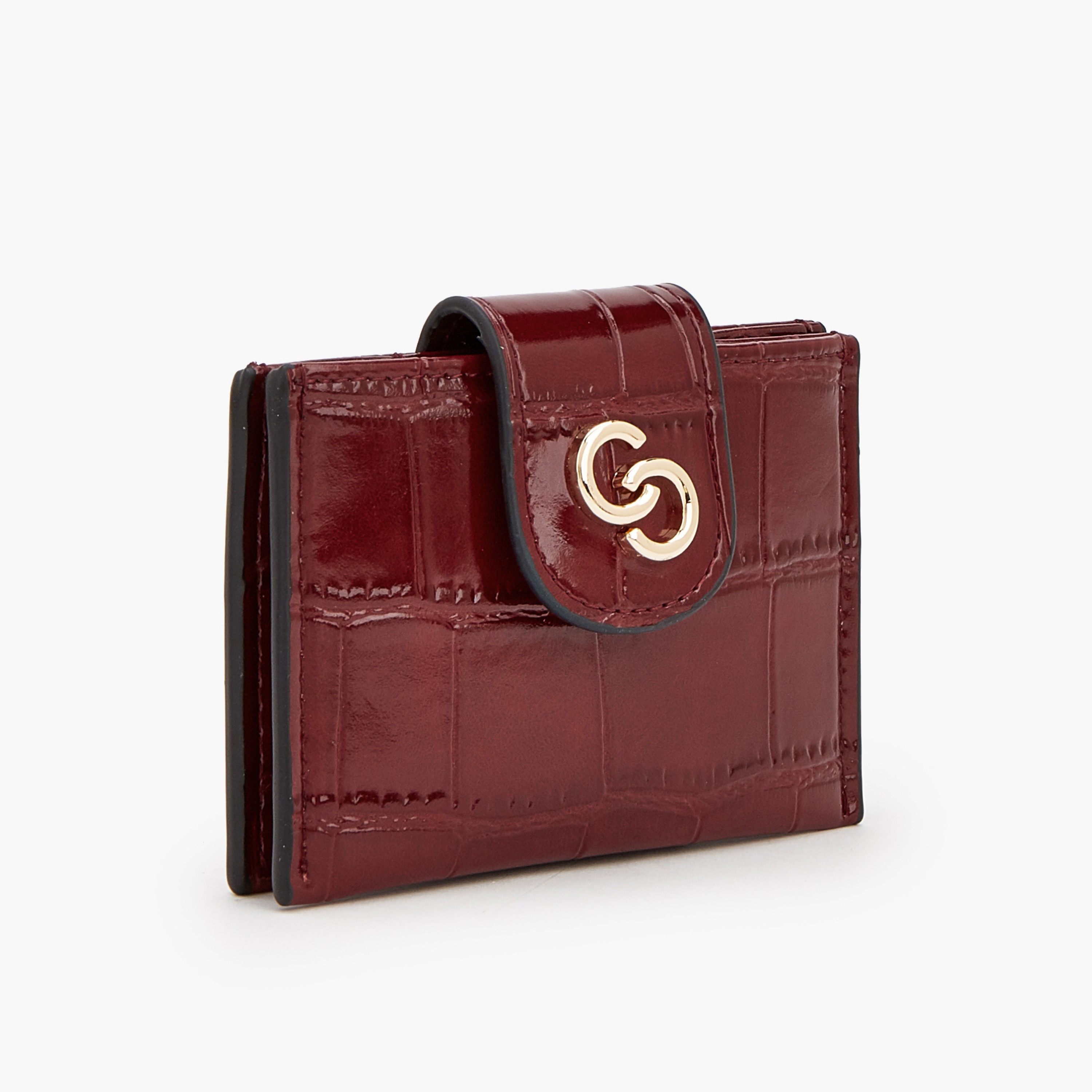 محفظة بارزة الملمس بطية بزر من سيليست-women-bagsandwallets-wallets-image-2