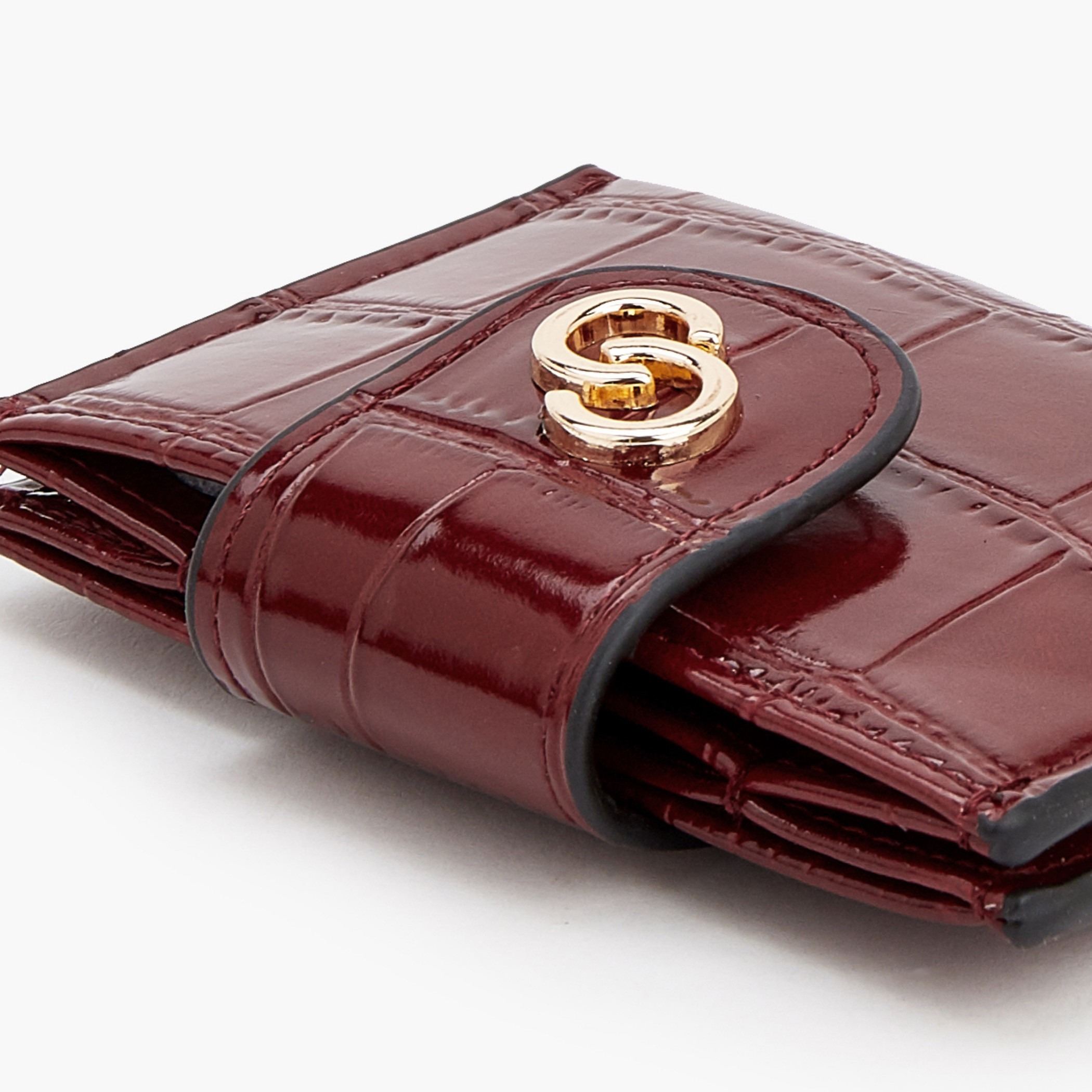 محفظة بارزة الملمس بطية بزر من سيليست-women-bagsandwallets-wallets-image-5