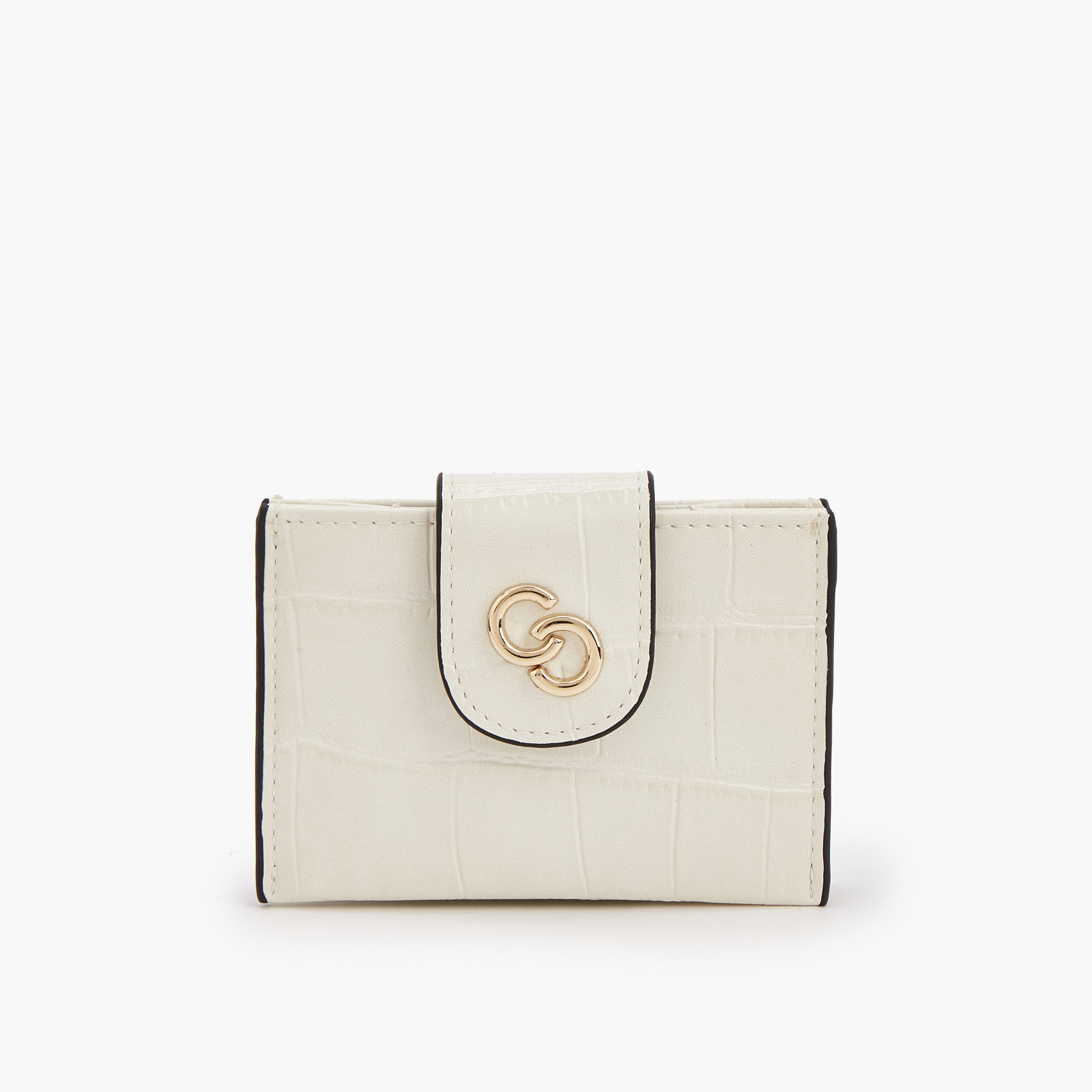 محفظة بارزة الملمس بطية بزر من سيليست-women-bagsandwallets-wallets-image-1