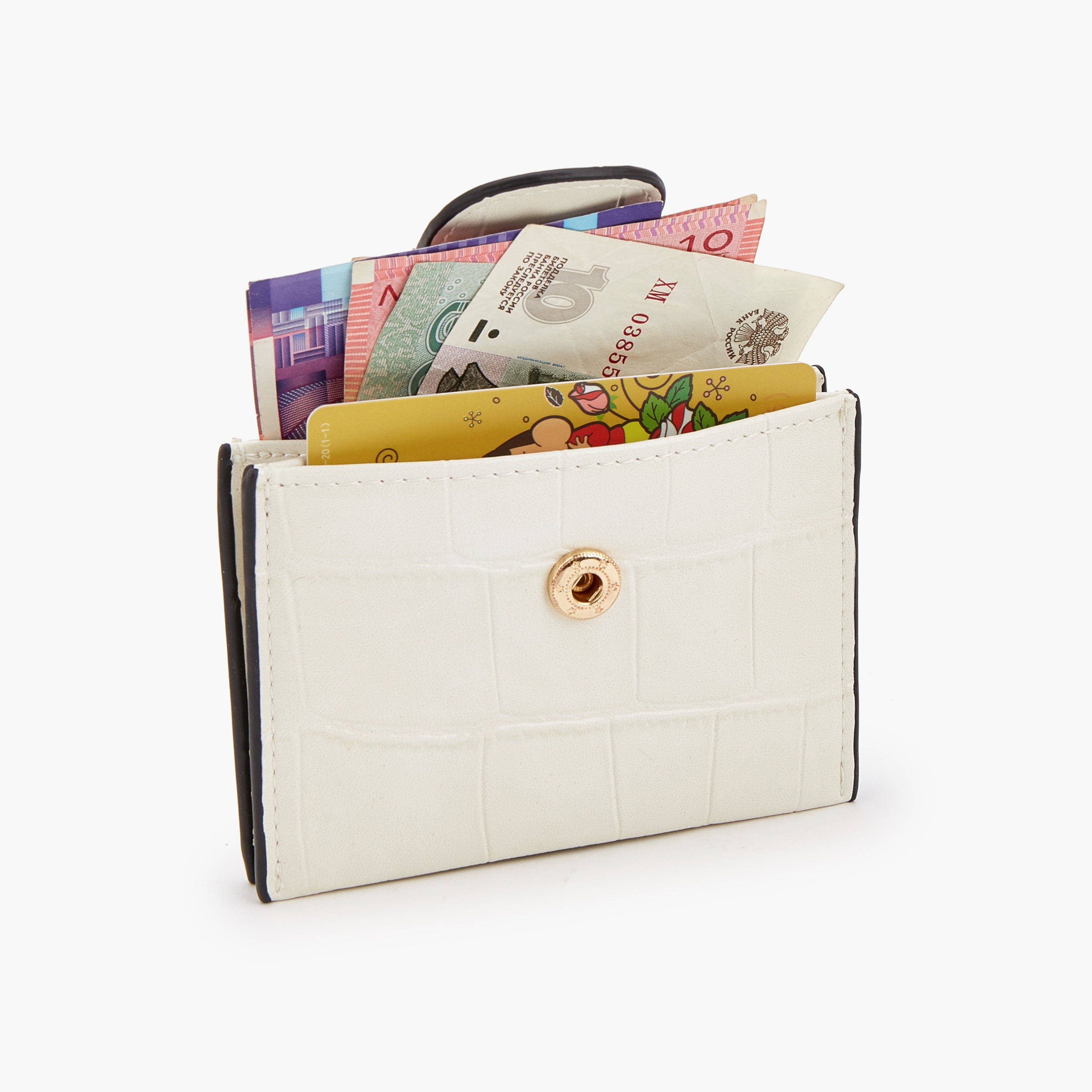 محفظة بارزة الملمس بطية بزر من سيليست-women-bagsandwallets-wallets-image-7