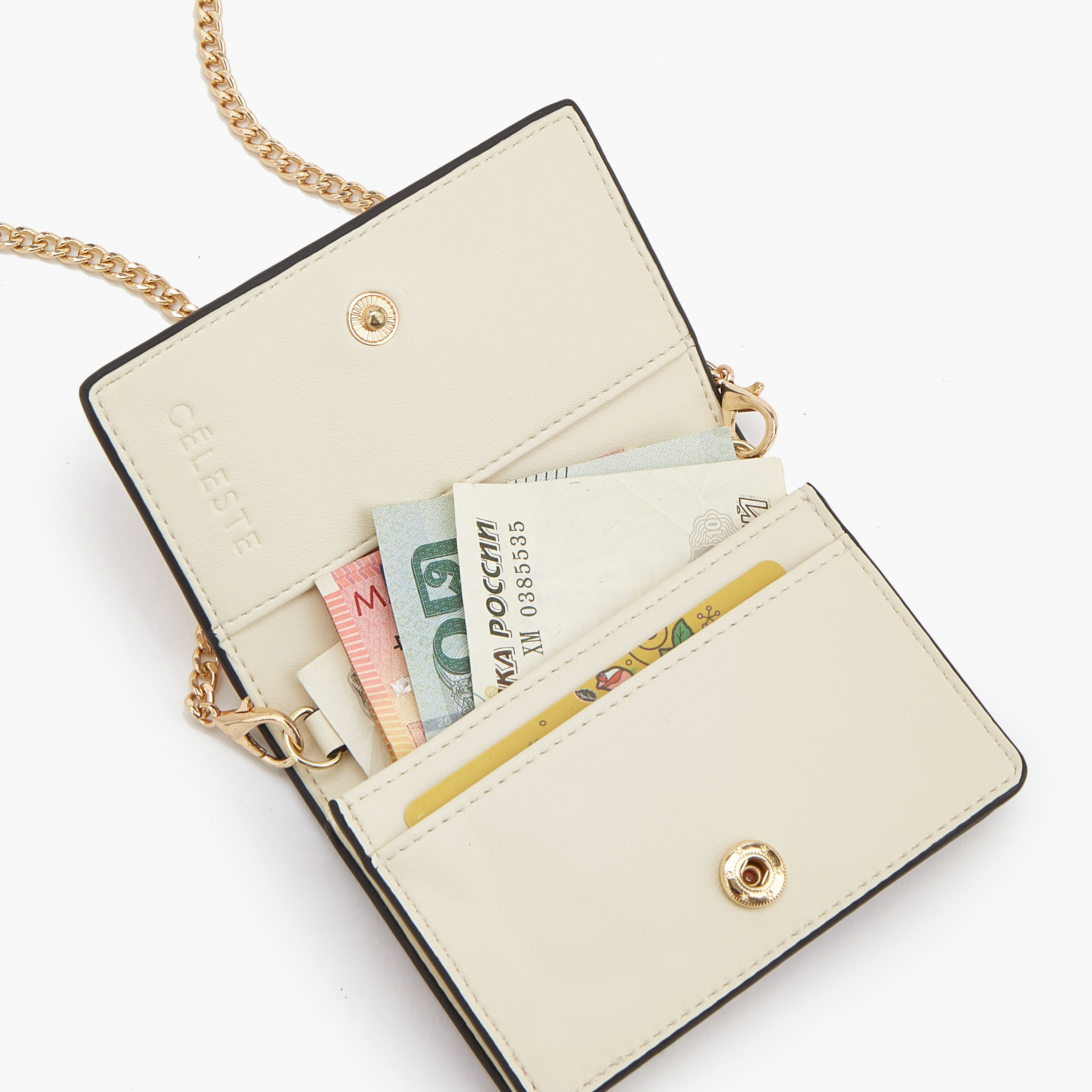 محفظة بزر إغلاق وطبعات مونوجرام من سيليست-women-bagsandwallets-wallets-image-7