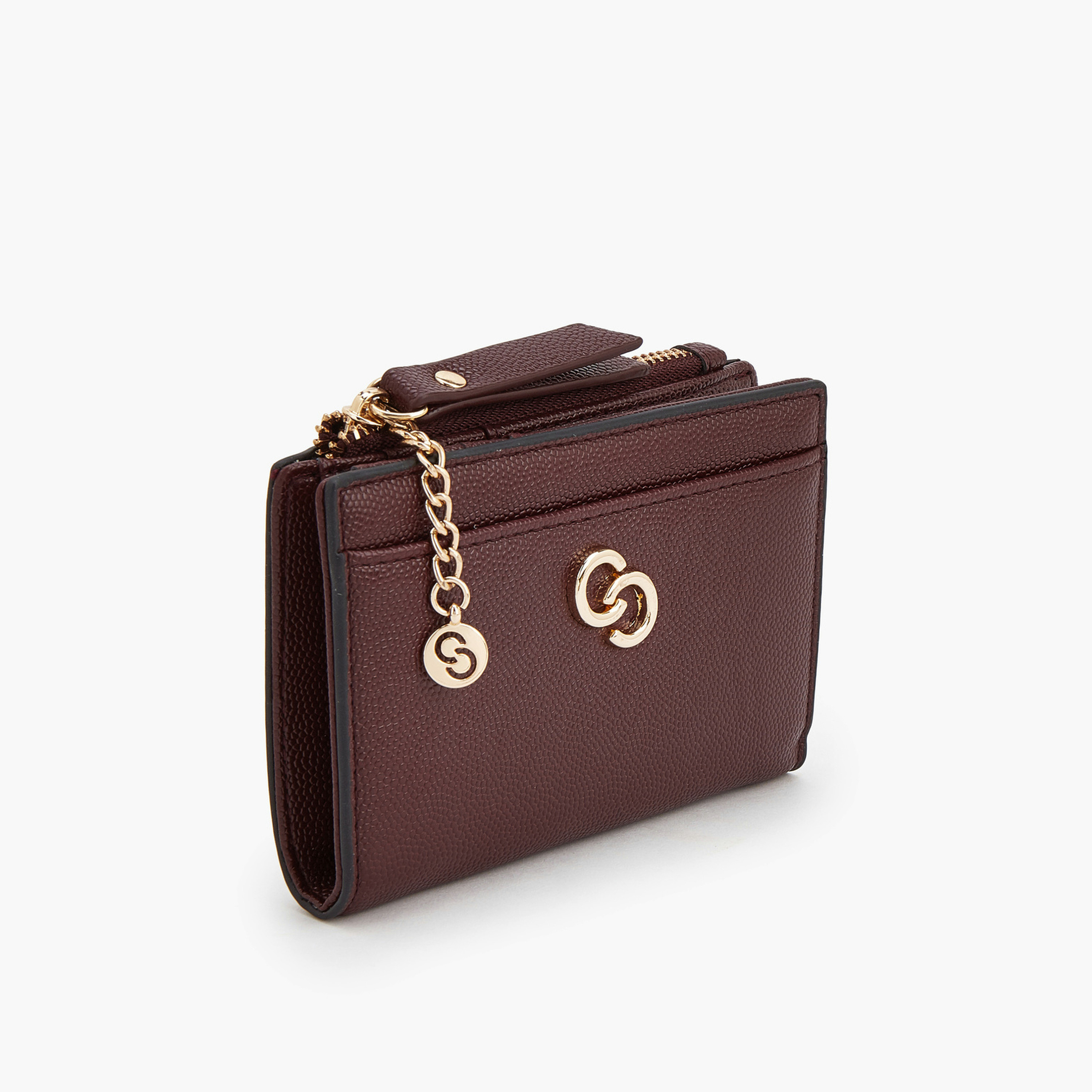 Celeste Safiano Textured Wallet with Button Closure-women-bagsandwallets-wallets-image-3