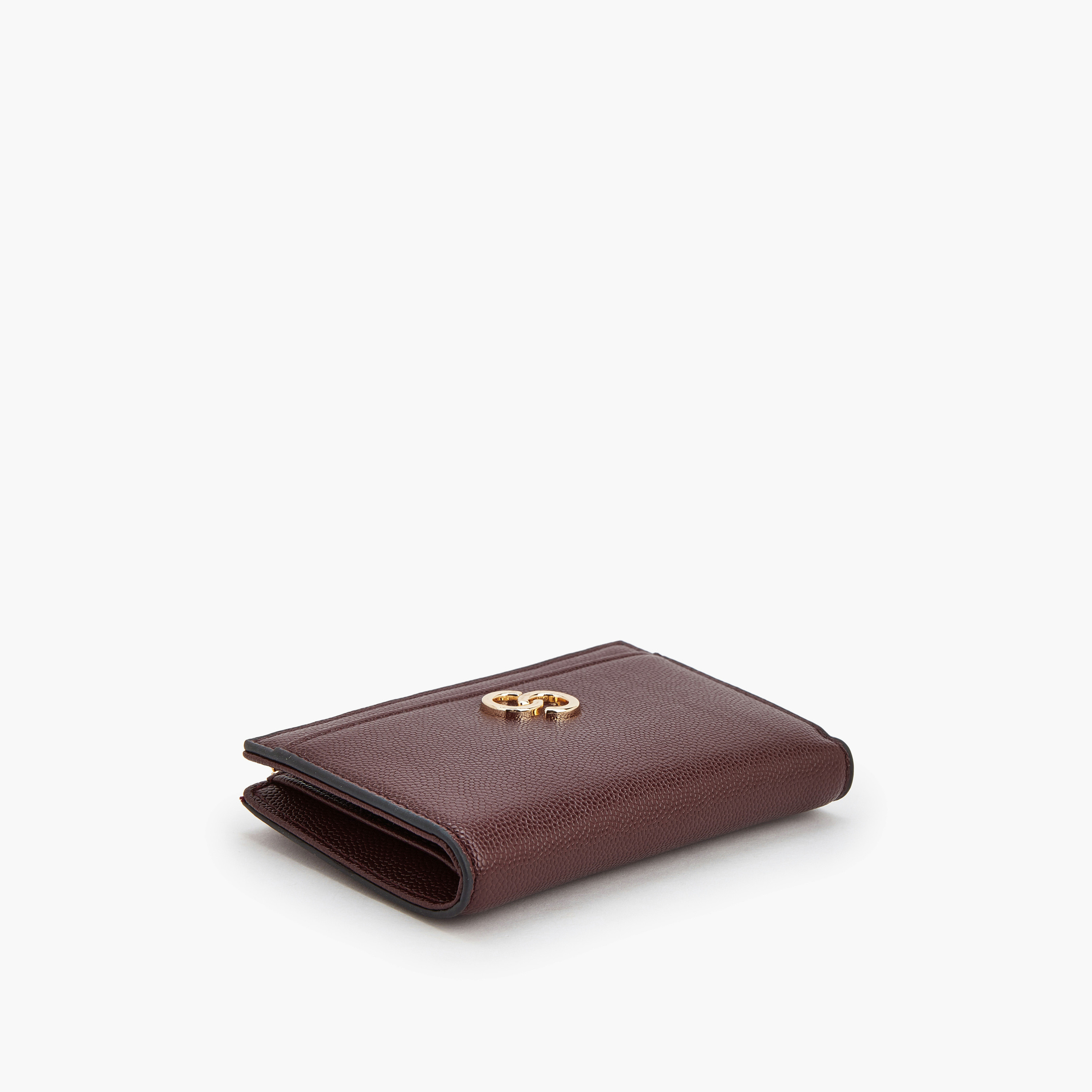 Celeste Safiano Textured Wallet with Button Closure-women-bagsandwallets-wallets-image-4