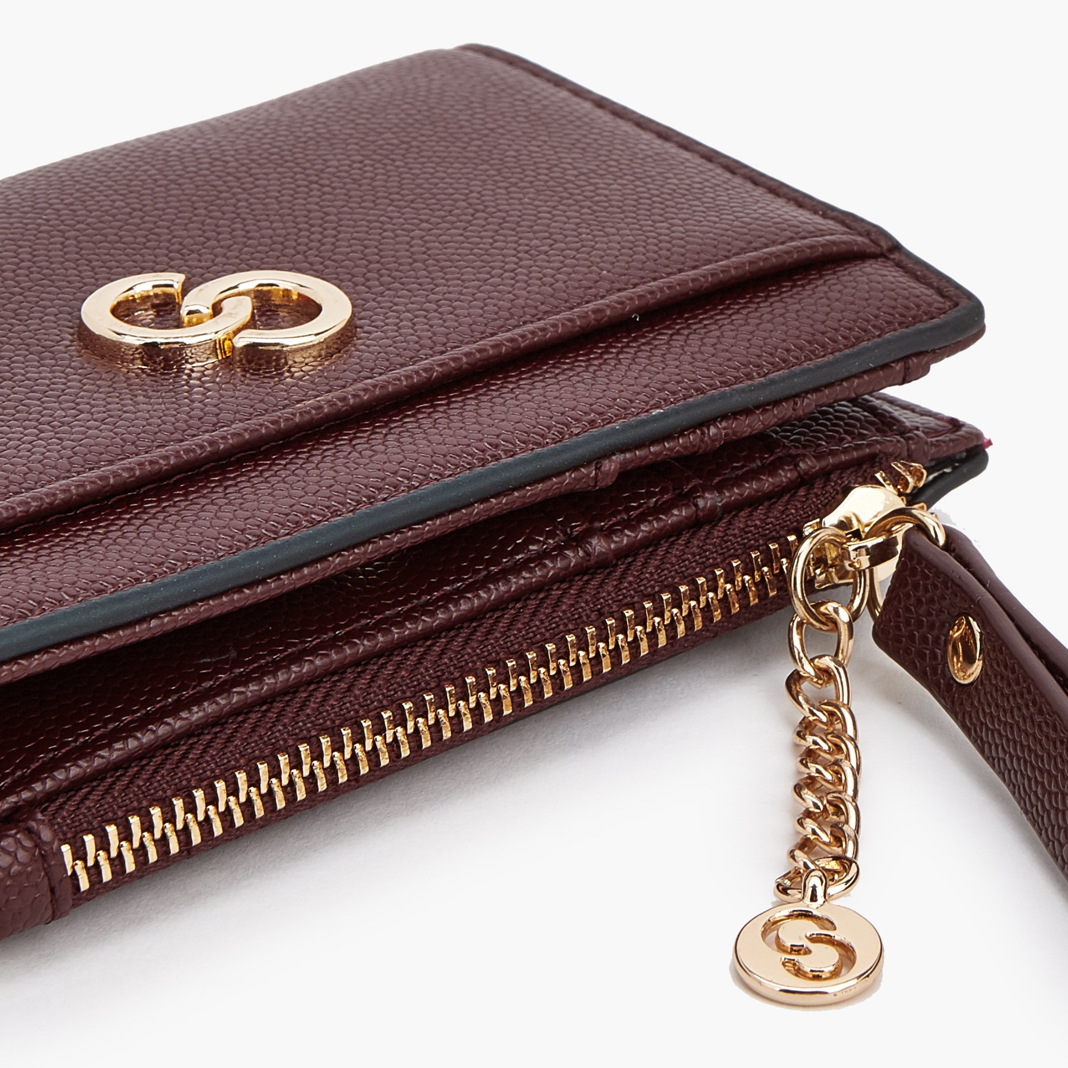 Celeste Safiano Textured Wallet with Button Closure-women-bagsandwallets-wallets-image-5