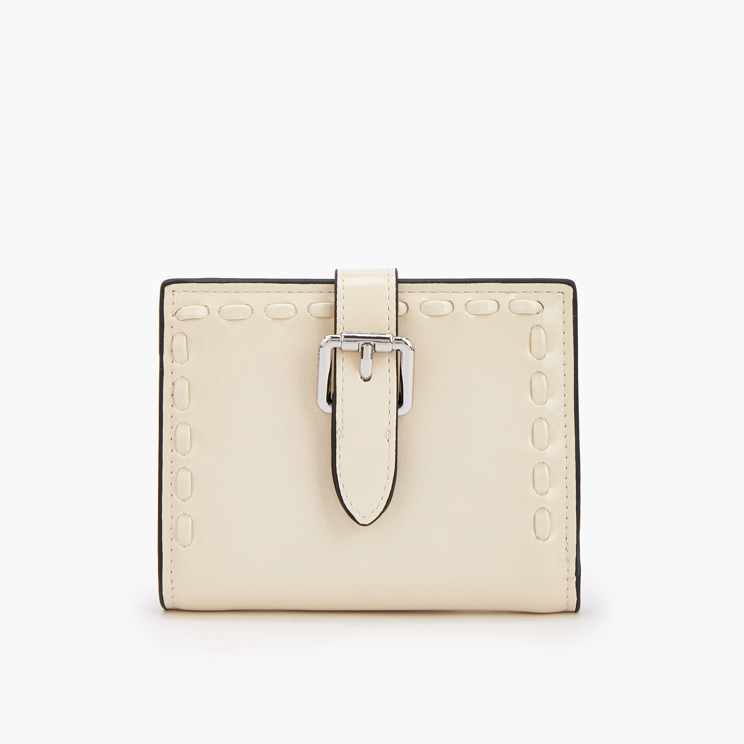 محفظة ثنائية الطي بإبزيم وتفاصيل غرز من سيليست-women-bagsandwallets-wallets-image-1