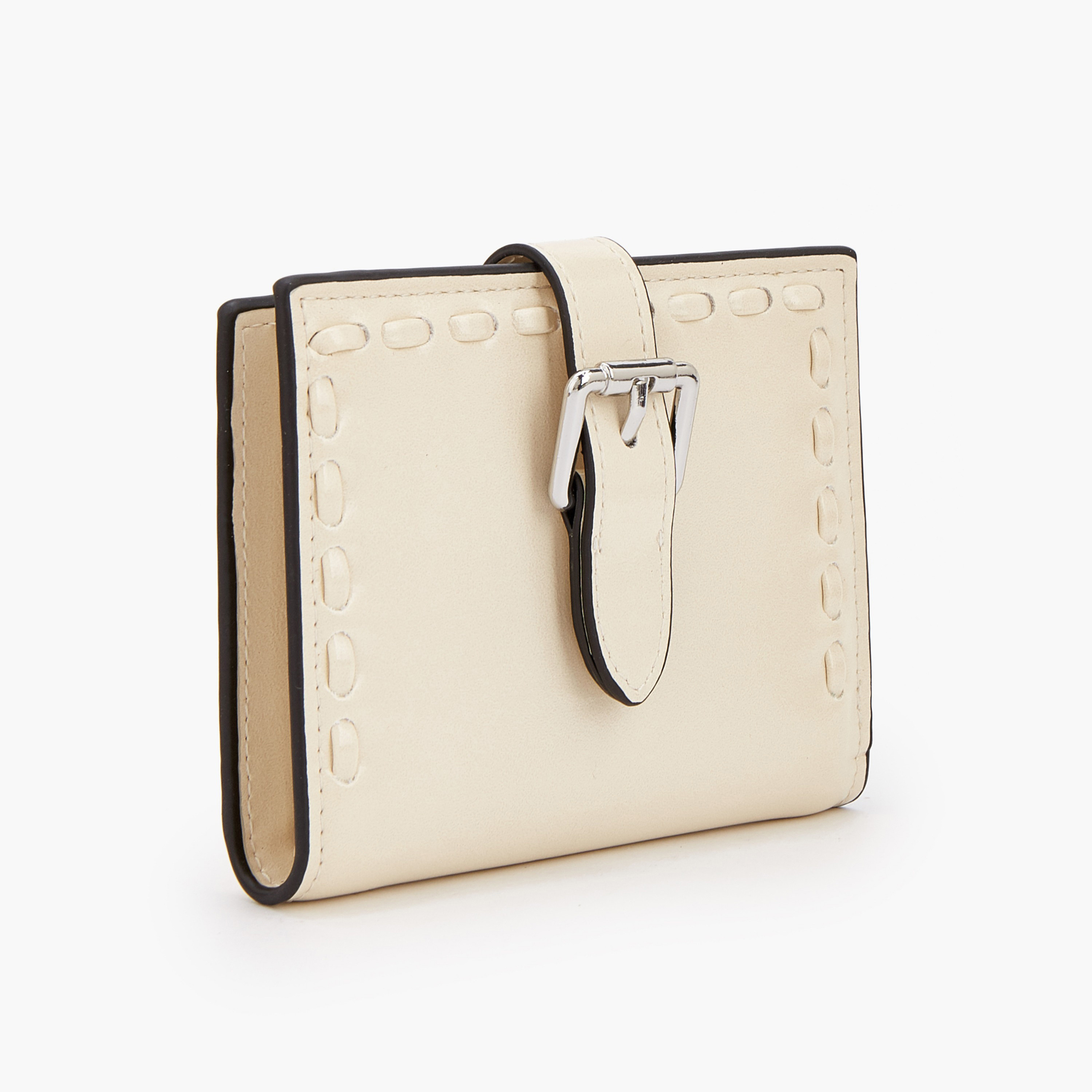 محفظة ثنائية الطي بإبزيم وتفاصيل غرز من سيليست-women-bagsandwallets-wallets-image-3