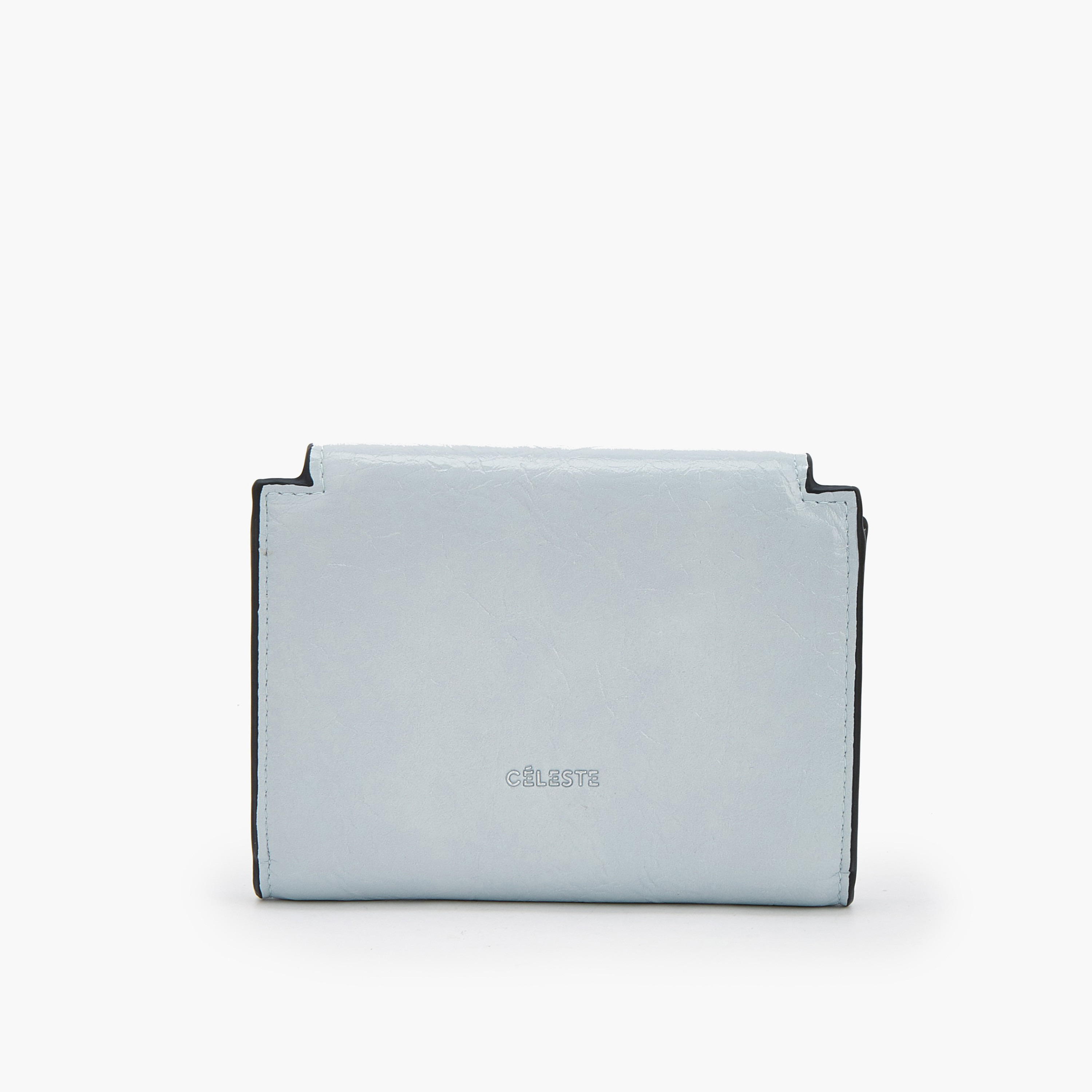 محفظة سيليست بنقشة بارزة وقفل دوار أنيق-women-bagsandwallets-wallets-image-2