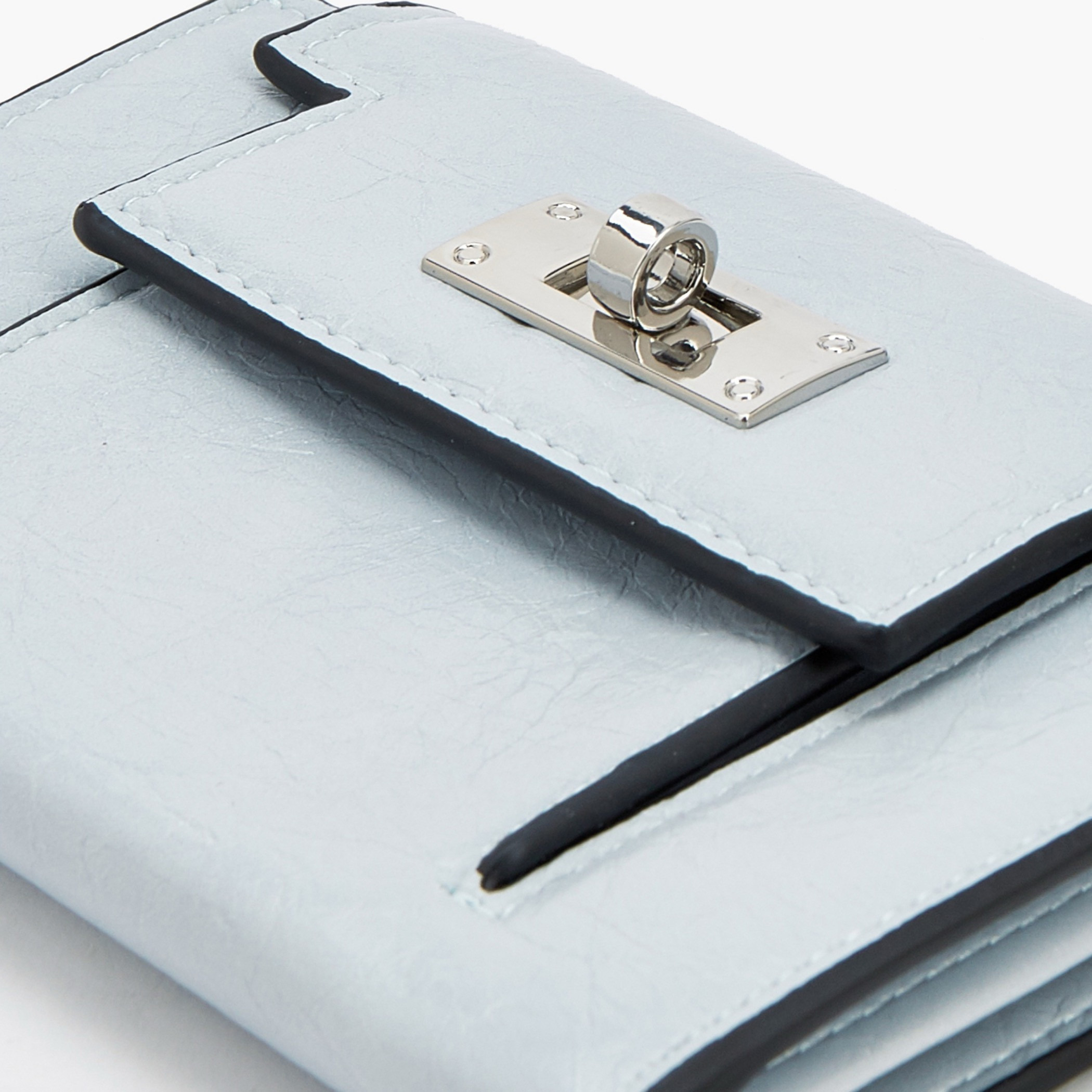 محفظة سيليست بنقشة بارزة وقفل دوار أنيق-women-bagsandwallets-wallets-image-5