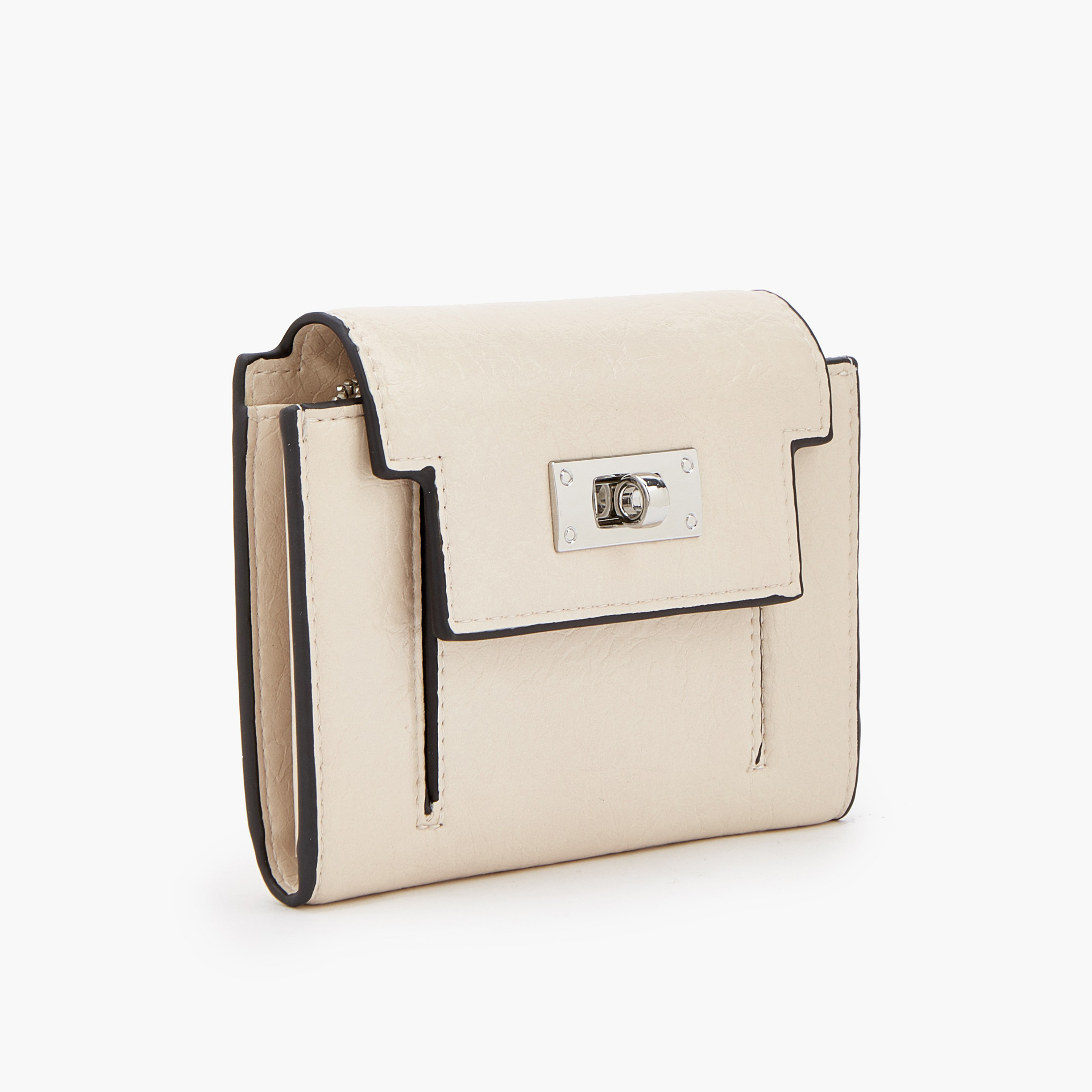 محفظة سيليست بنقشة بارزة وقفل دوار أنيق-women-bagsandwallets-wallets-image-3