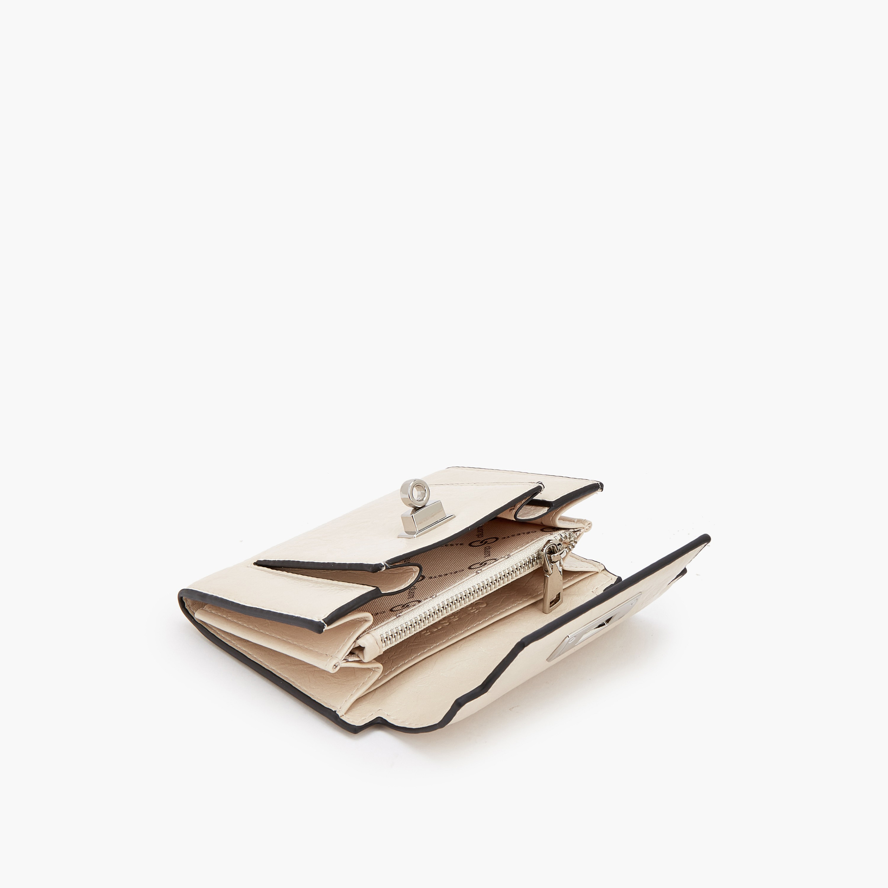 محفظة سيليست بنقشة بارزة وقفل دوار أنيق-women-bagsandwallets-wallets-image-6