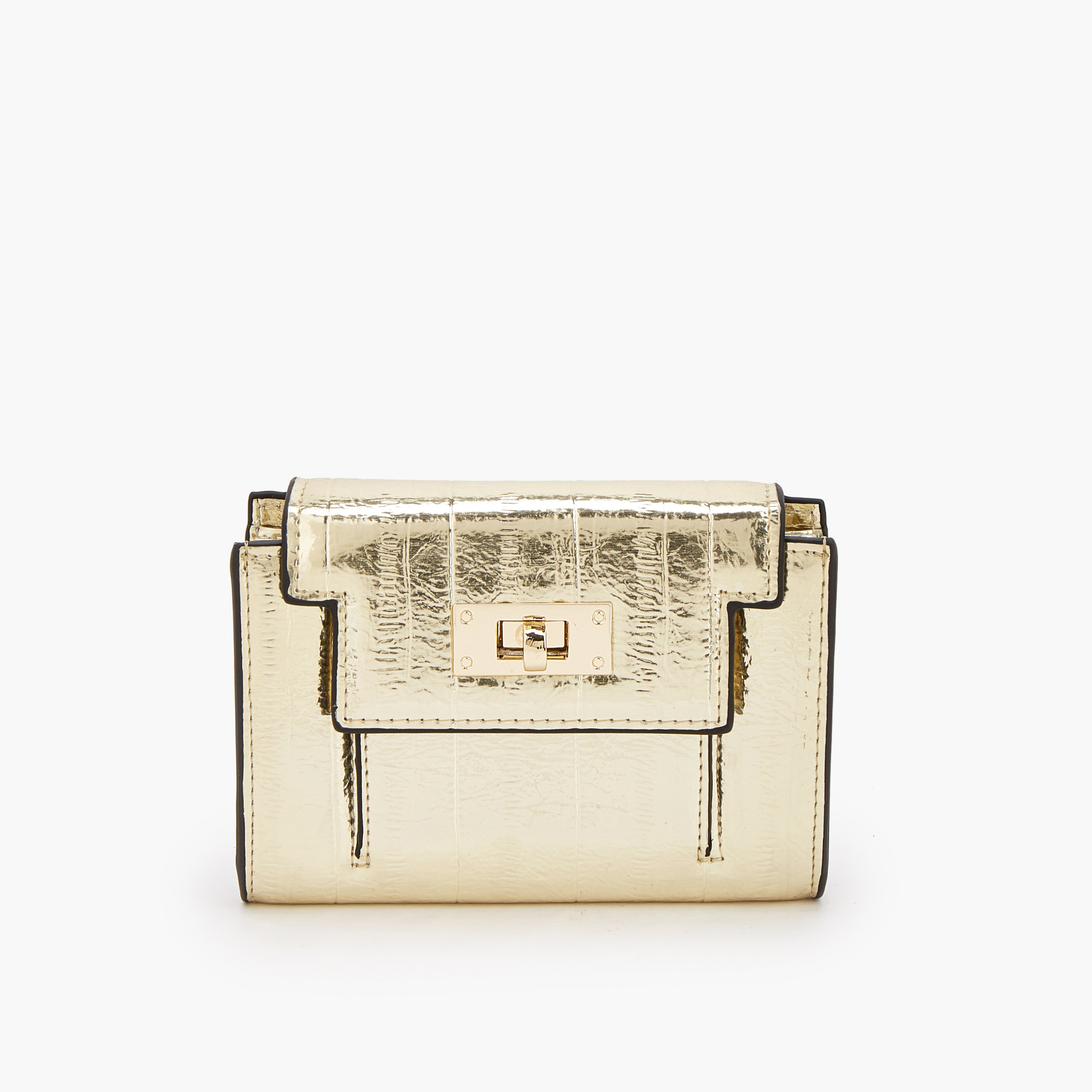 محفظة ميتاليك بقفل دوار من سيليست-women-bagsandwallets-wallets-image-1