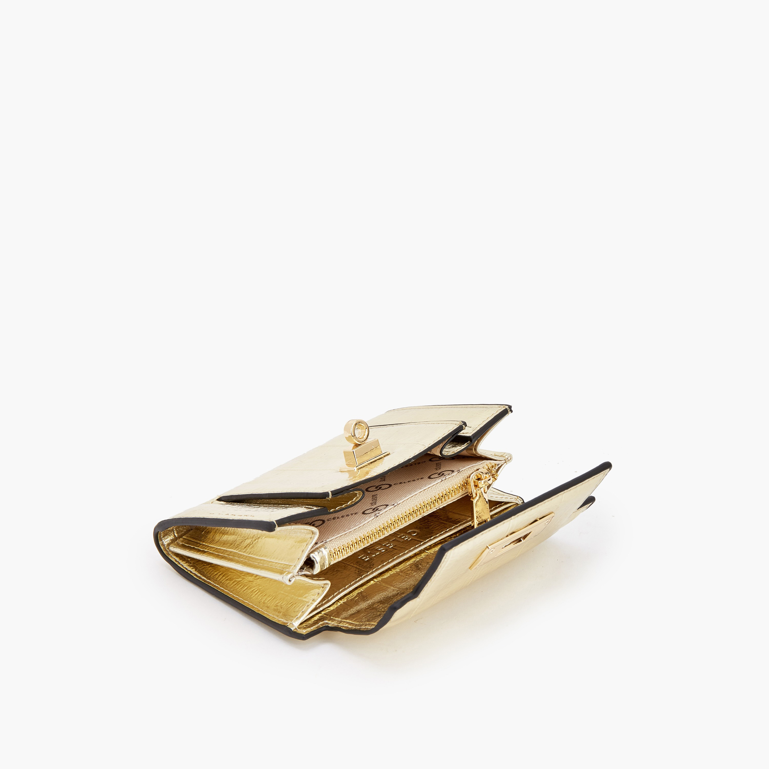محفظة ميتاليك بقفل دوار من سيليست-women-bagsandwallets-wallets-image-6