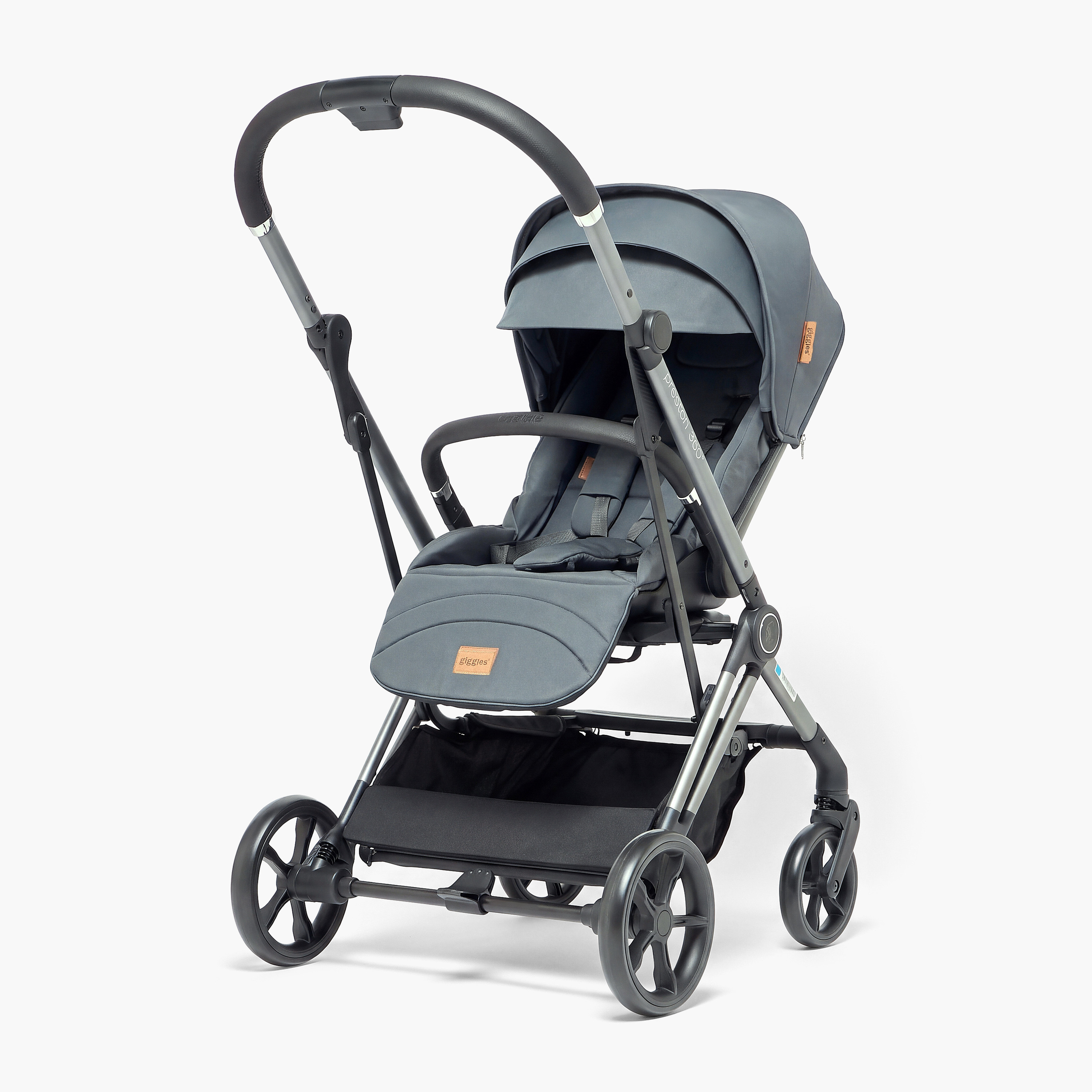 Giggles Preston 360 Stroller with 3-Position Adjustable Backrest and All-Wheel Suspension-baby-gear-strollersandprams-strollers-image-2