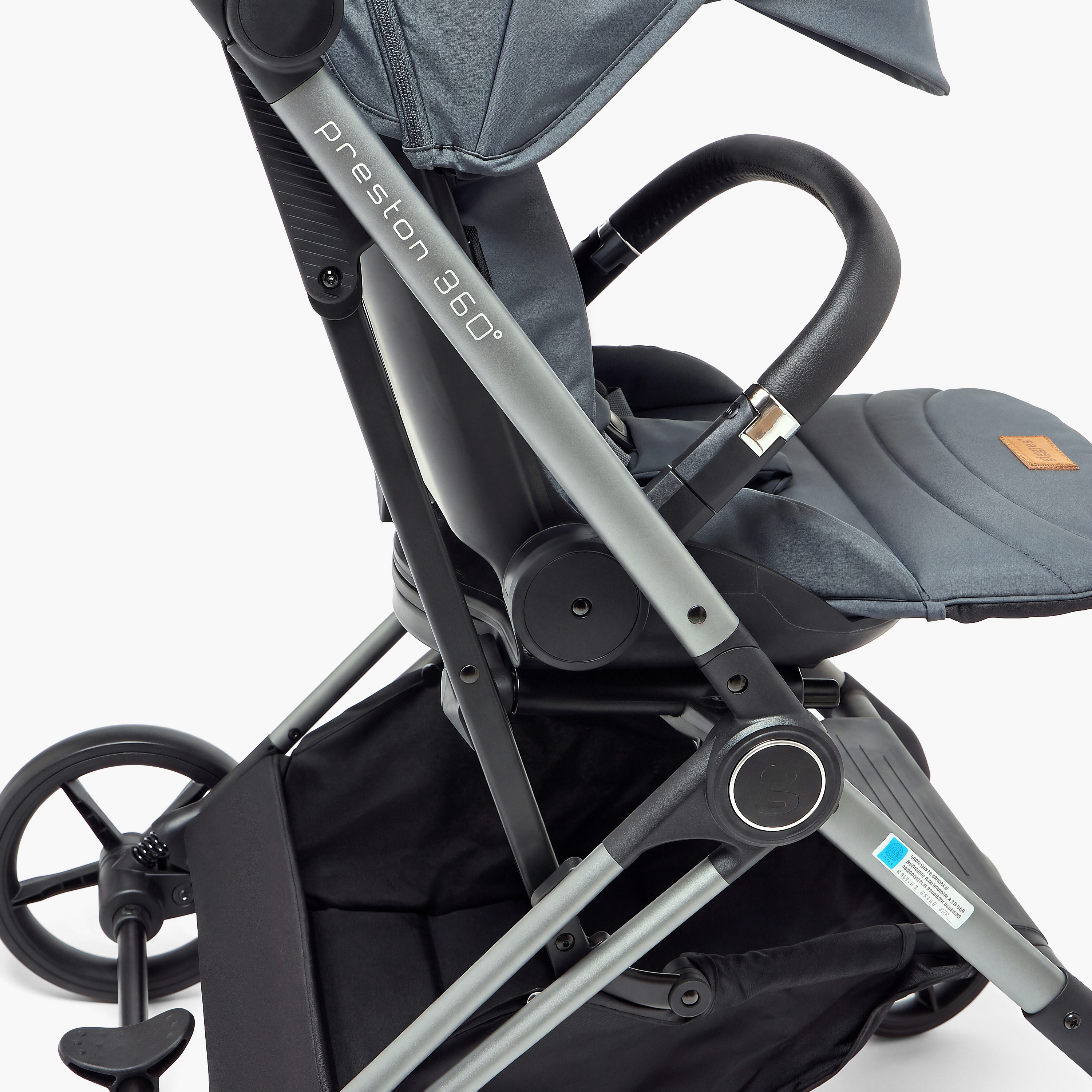 Giggles Preston 360 Stroller with 3-Position Adjustable Backrest and All-Wheel Suspension-baby-gear-strollersandprams-strollers-image-9