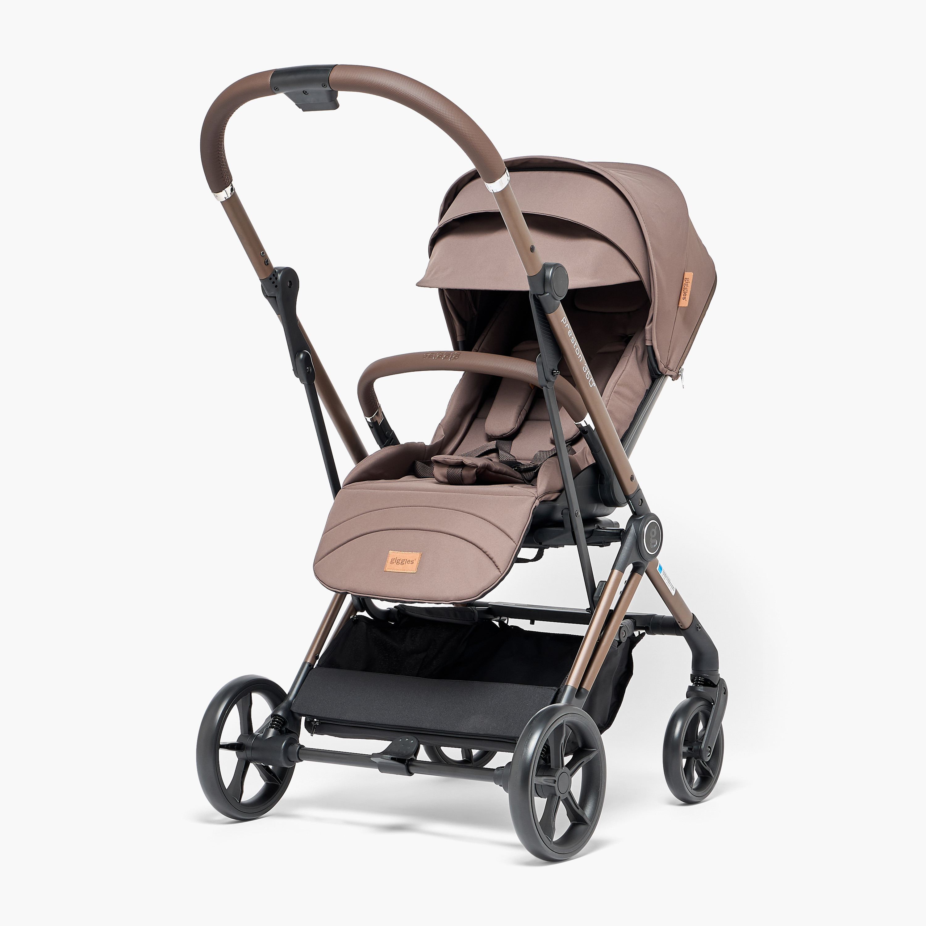 Giggles Preston 360 Stroller with 3-Position Adjustable Backrest and All-Wheel Suspension-baby-gear-strollersandprams-strollers-image-2