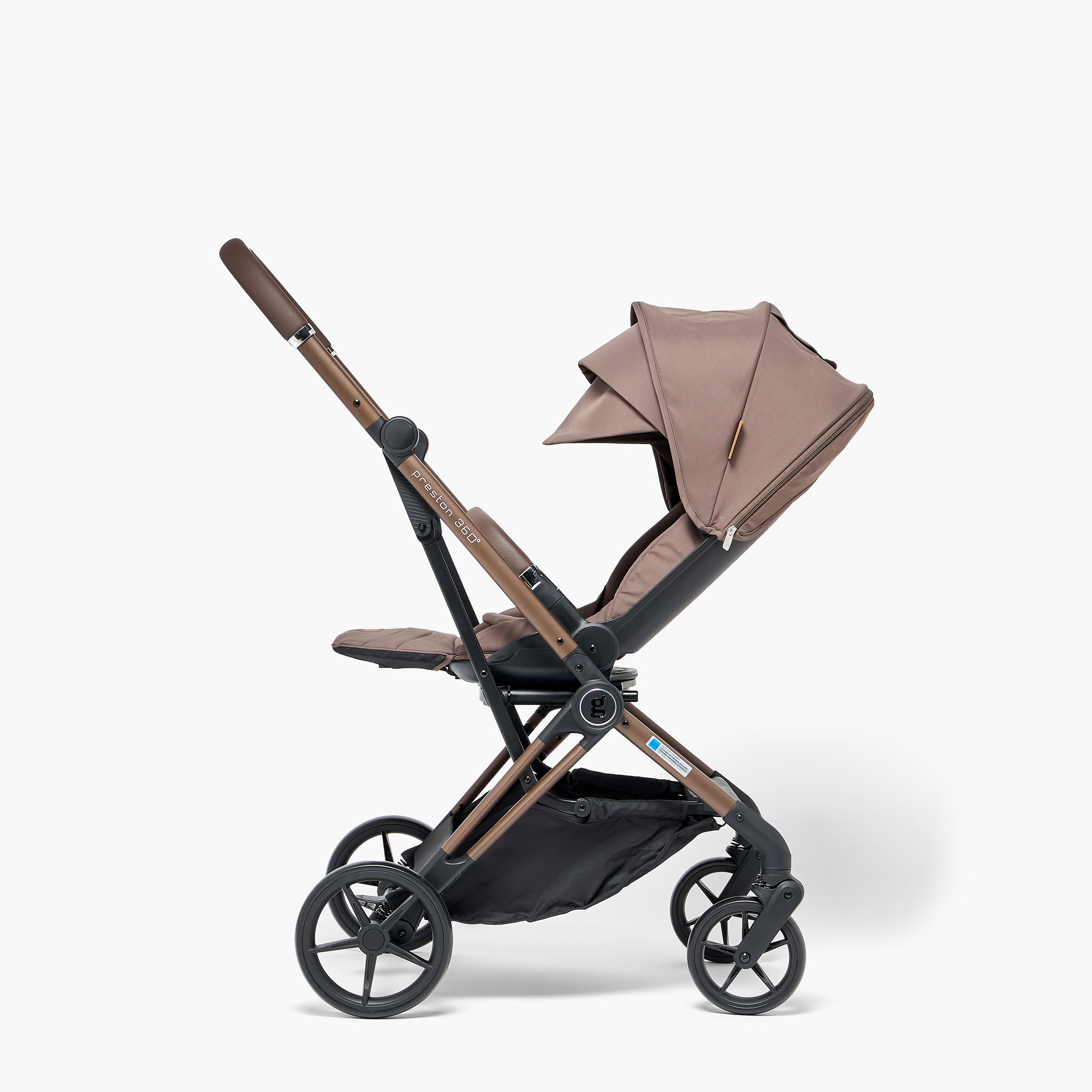 Giggles Preston 360 Stroller with 3-Position Adjustable Backrest and All-Wheel Suspension-baby-gear-strollersandprams-strollers-image-3