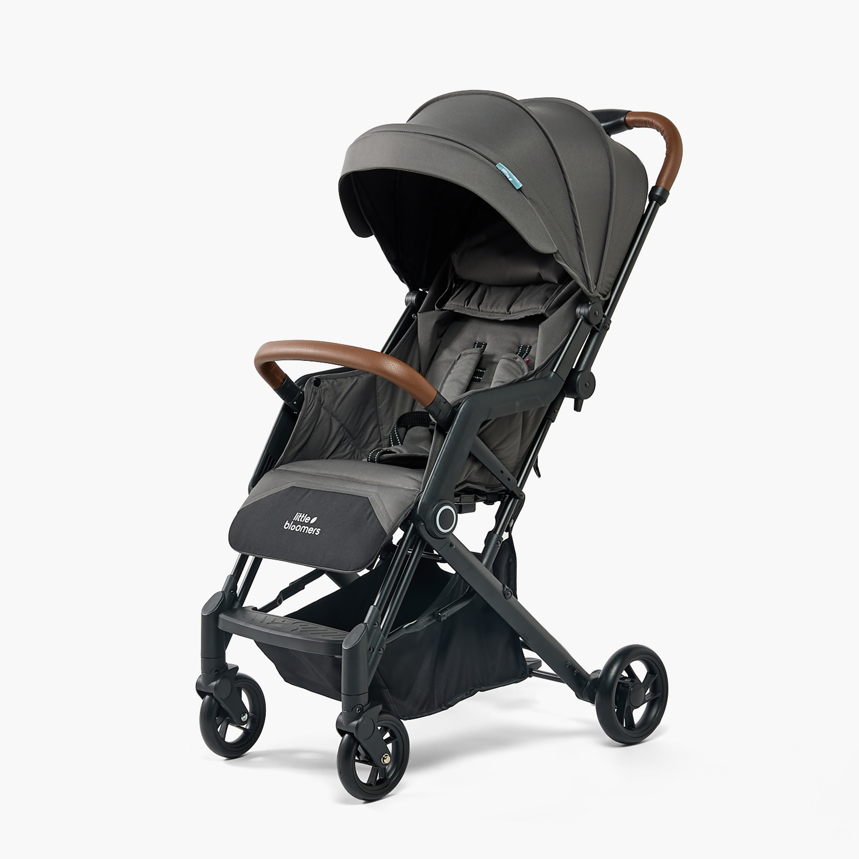 عربة أطفال إزرا بنظام الطي بنقرة واحدة مع مظلة من ليتل بلومرز-baby-gear-strollersandprams-strollers-image-2