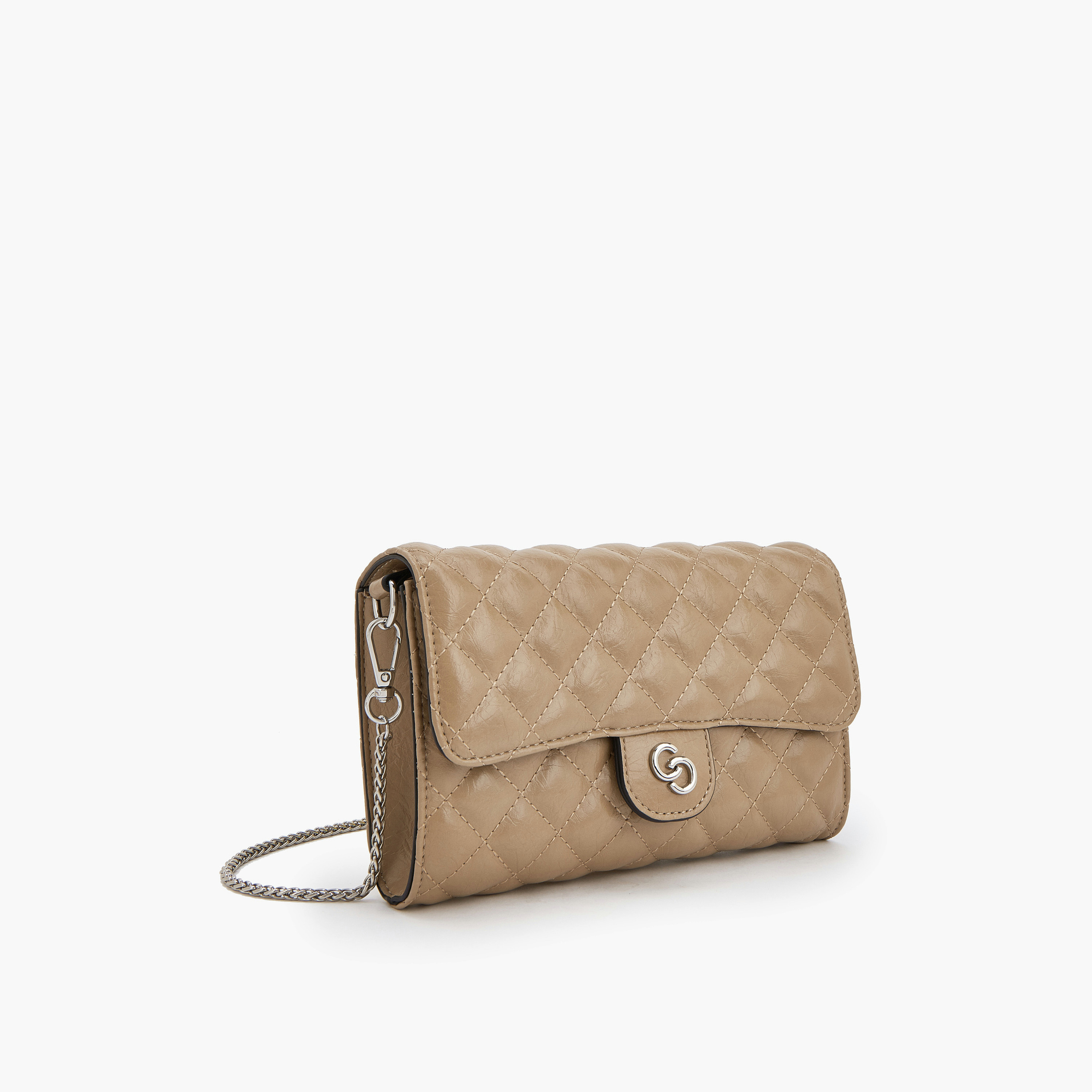 Celeste Quilted Crossbody Bag with Chain Strap-women-bagsandwallets-handbags-image-3