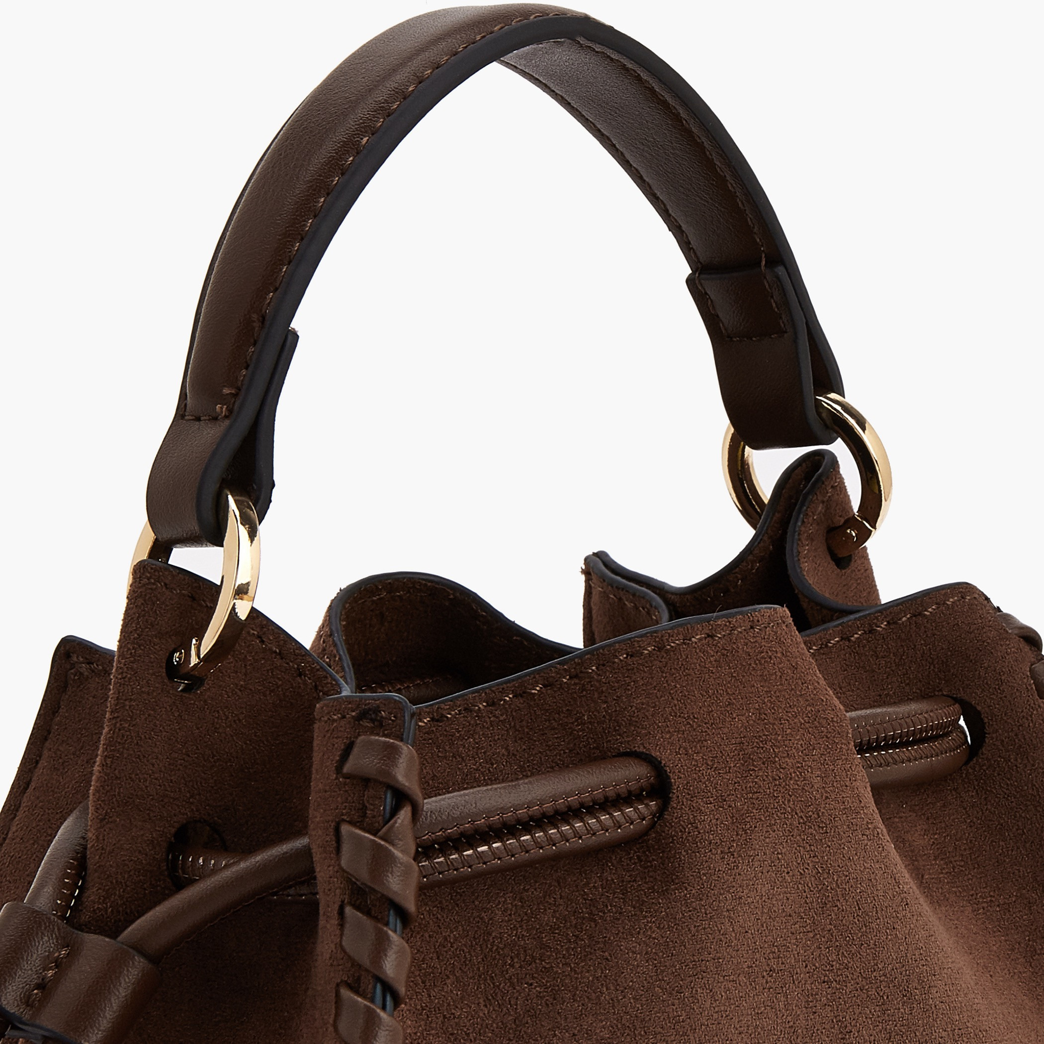 شنطة دلو من الشامواه مع حزام قابل للإزالة من سيليست-women-bagsandwallets-handbags-image-5