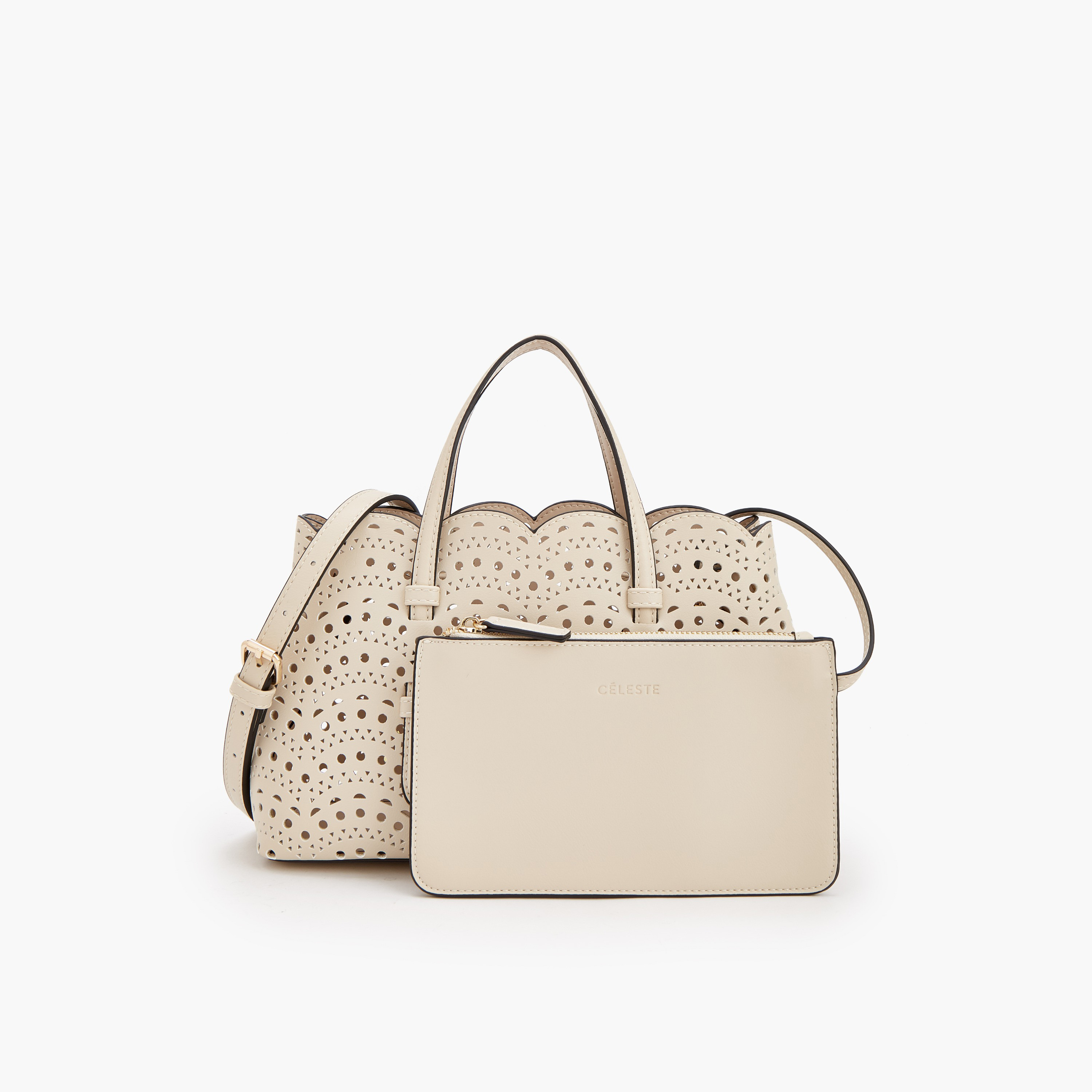شنطة توت بقص ليزر ومحفظة من سيليست-women-bagsandwallets-handbags-image-1