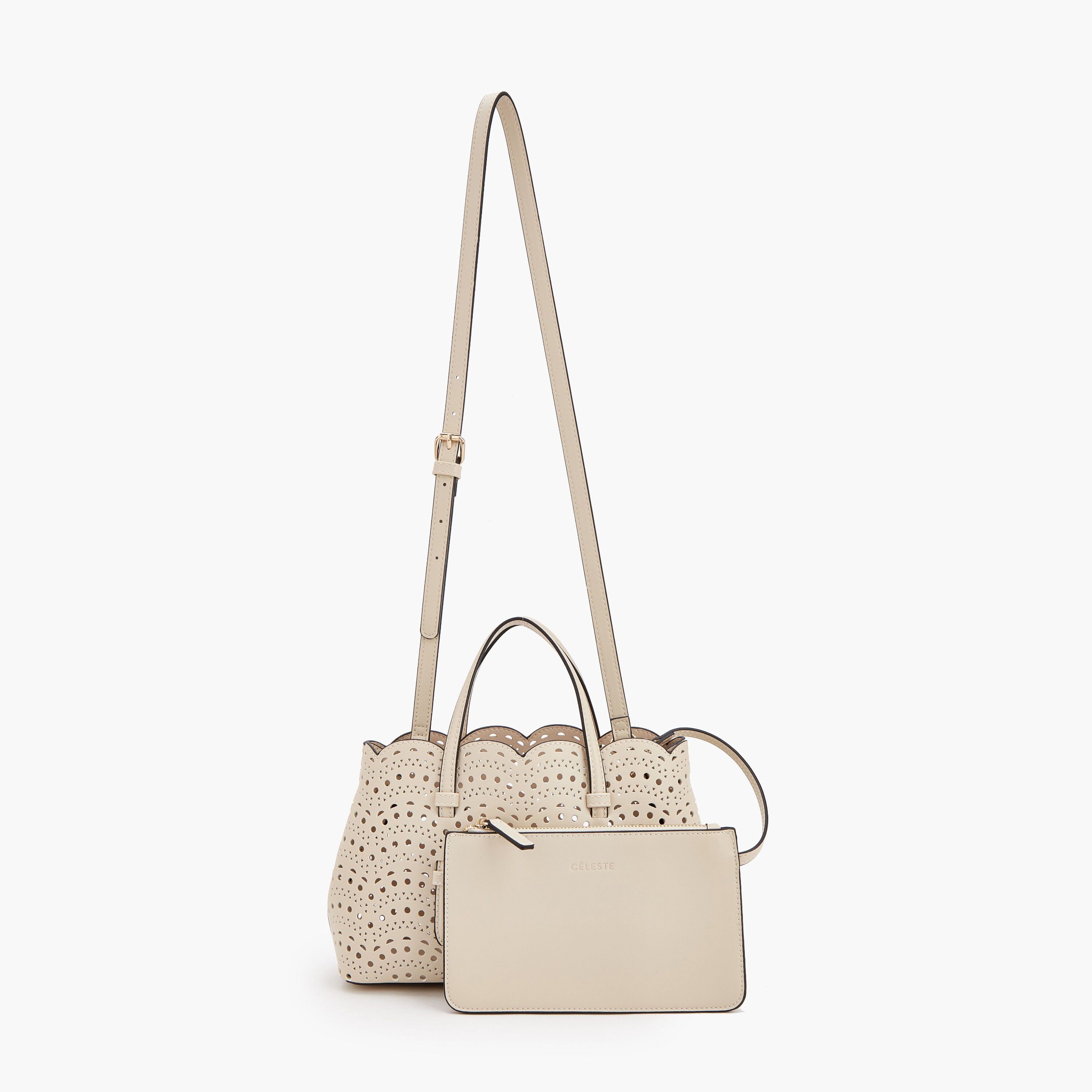 شنطة توت بقص ليزر ومحفظة من سيليست-women-bagsandwallets-handbags-image-2