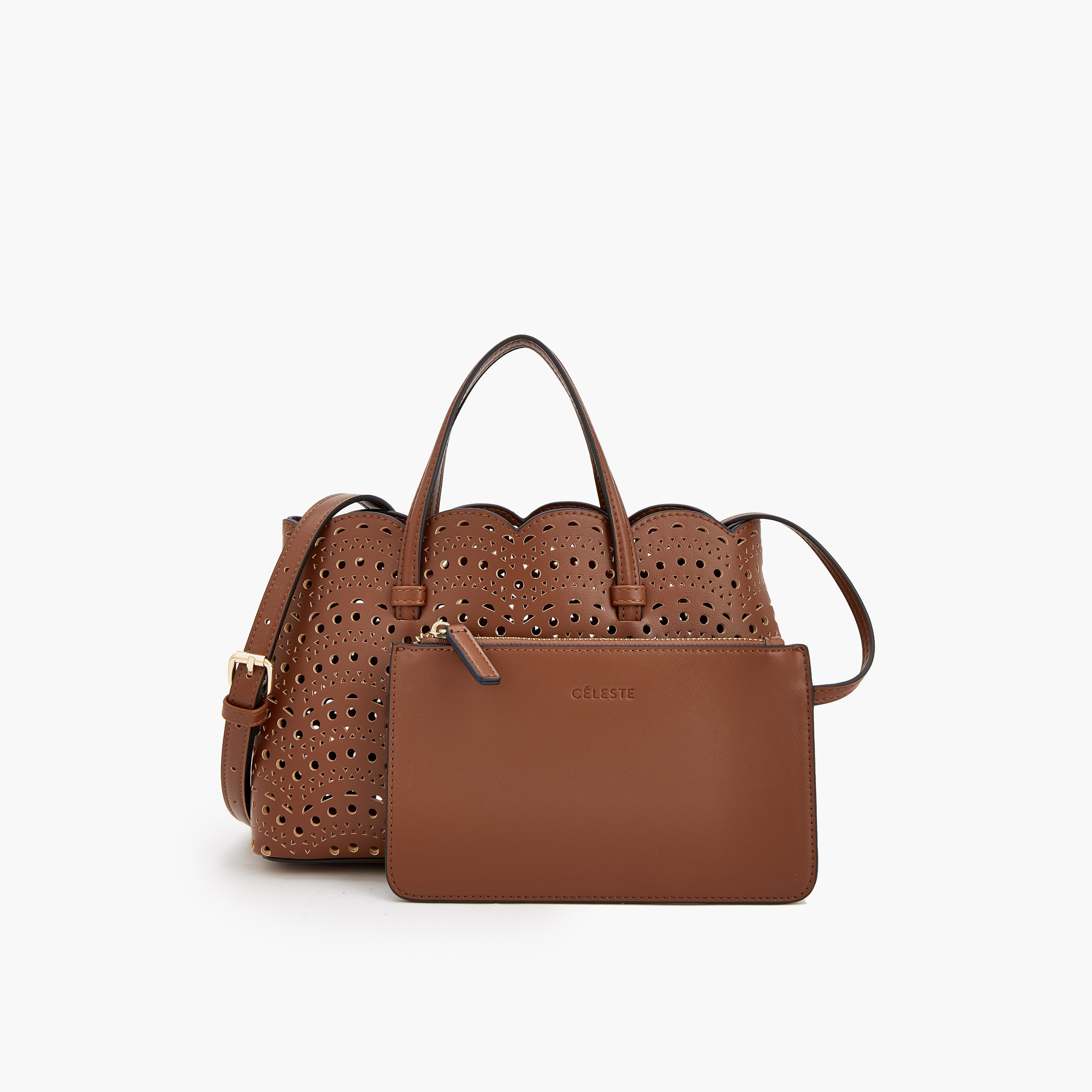 شنطة توت بقص ليزر ومحفظة من سيليست-women-bagsandwallets-handbags-image-1
