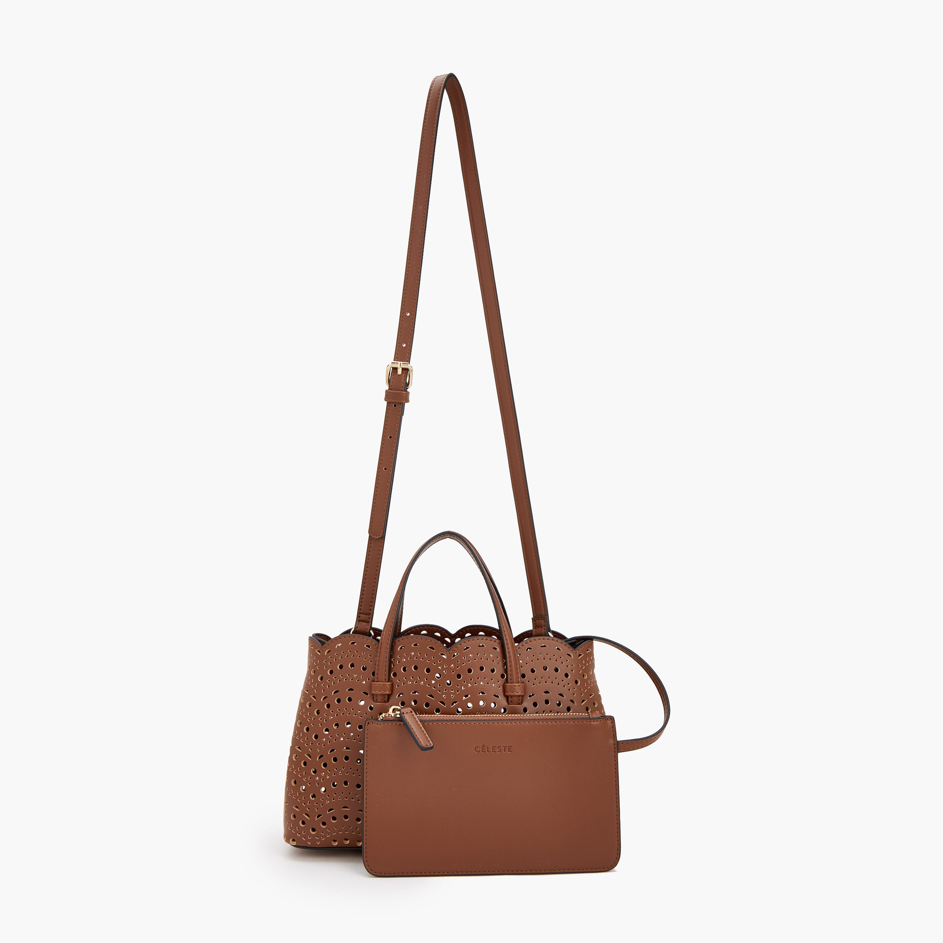 شنطة توت بقص ليزر ومحفظة من سيليست-women-bagsandwallets-handbags-image-2