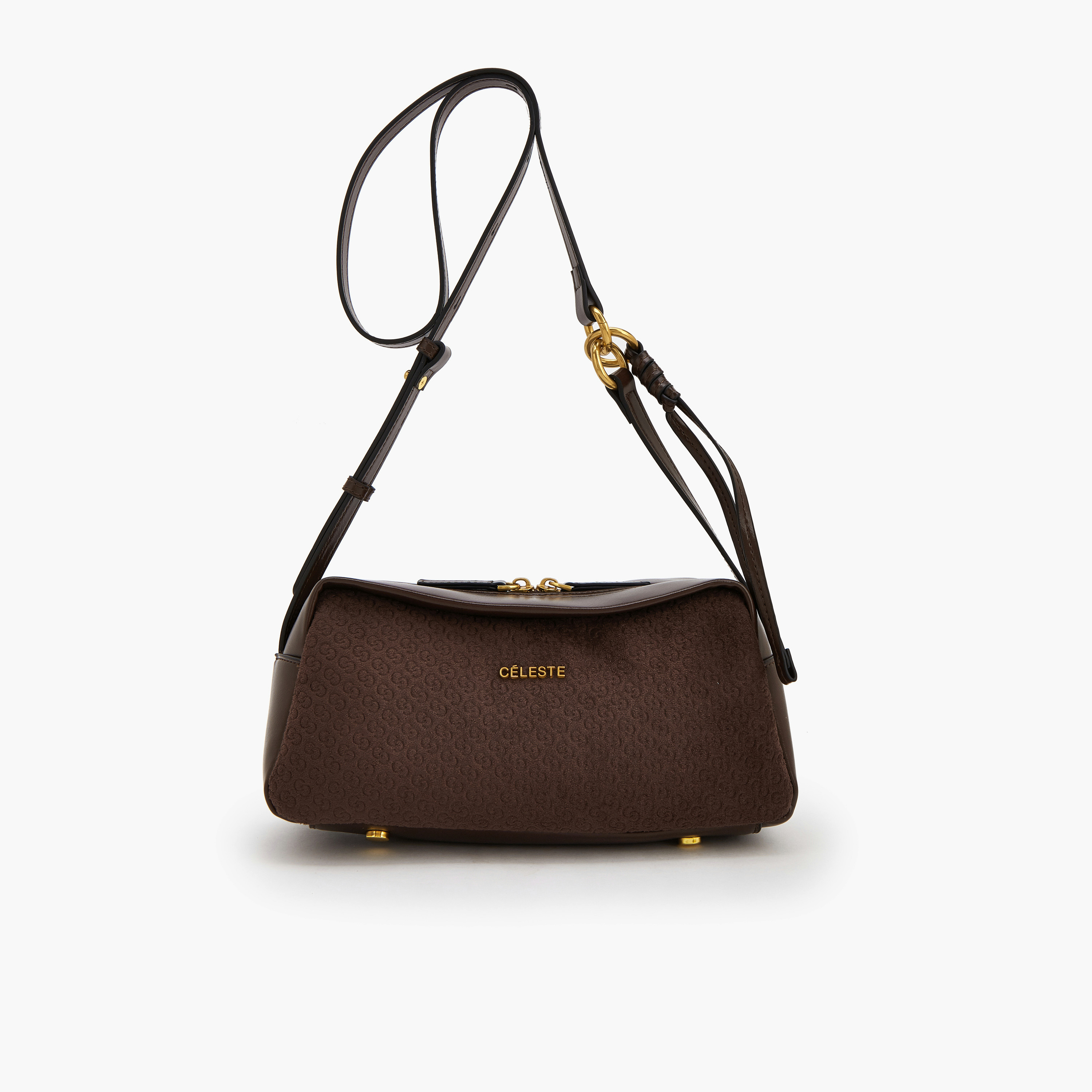 شنطة كروس بودي مونوجرام بحزام قابل للتعديل من سيليست-women-bagsandwallets-handbags-image-1