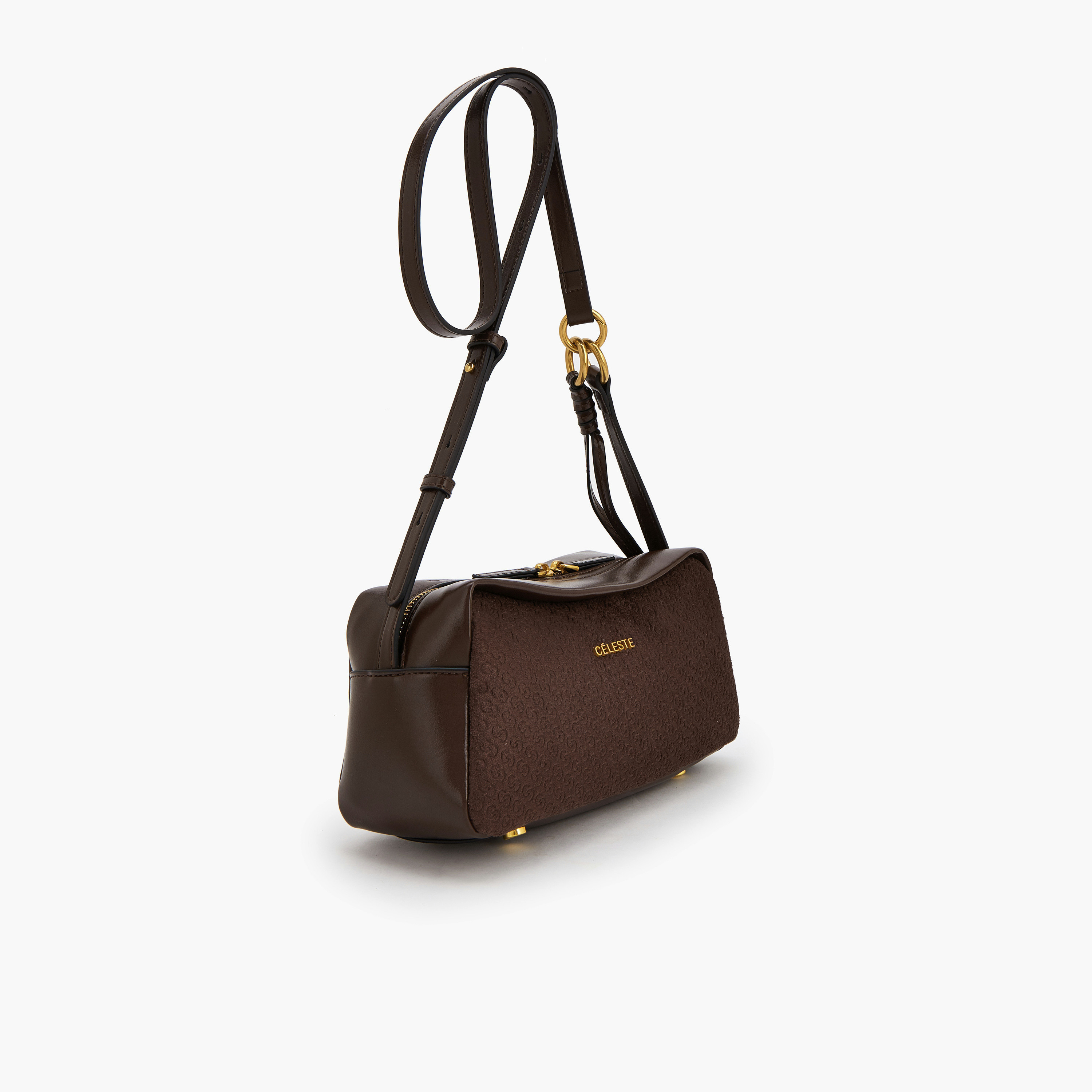 شنطة كروس بودي مونوجرام بحزام قابل للتعديل من سيليست-women-bagsandwallets-handbags-image-2