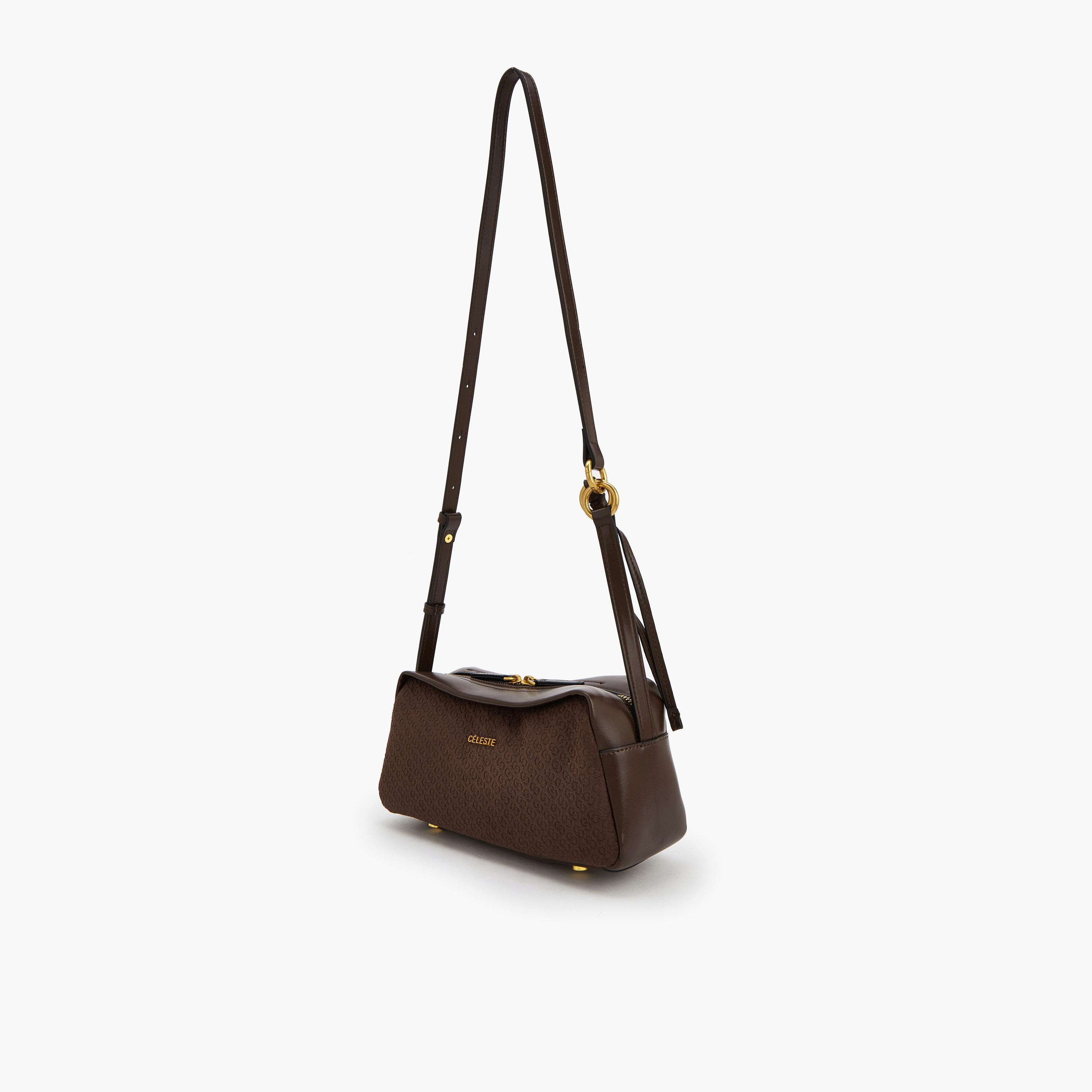 شنطة كروس بودي مونوجرام بحزام قابل للتعديل من سيليست-women-bagsandwallets-handbags-image-5