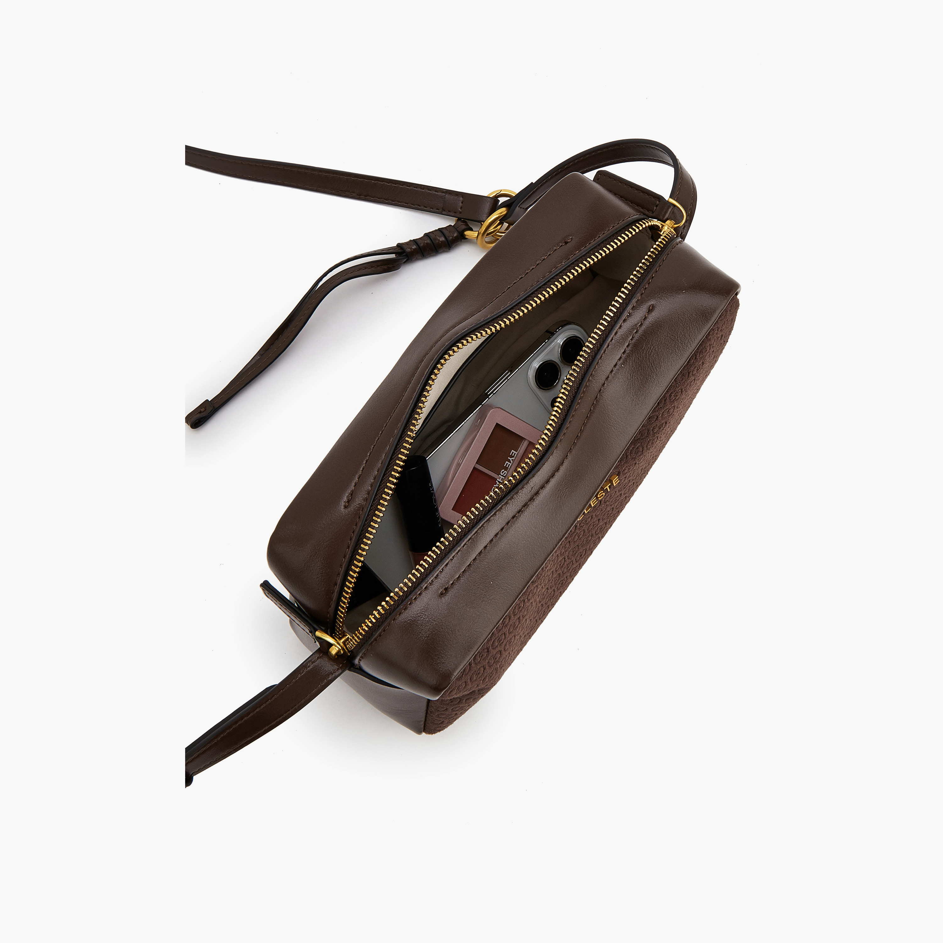 شنطة كروس بودي مونوجرام بحزام قابل للتعديل من سيليست-women-bagsandwallets-handbags-image-7
