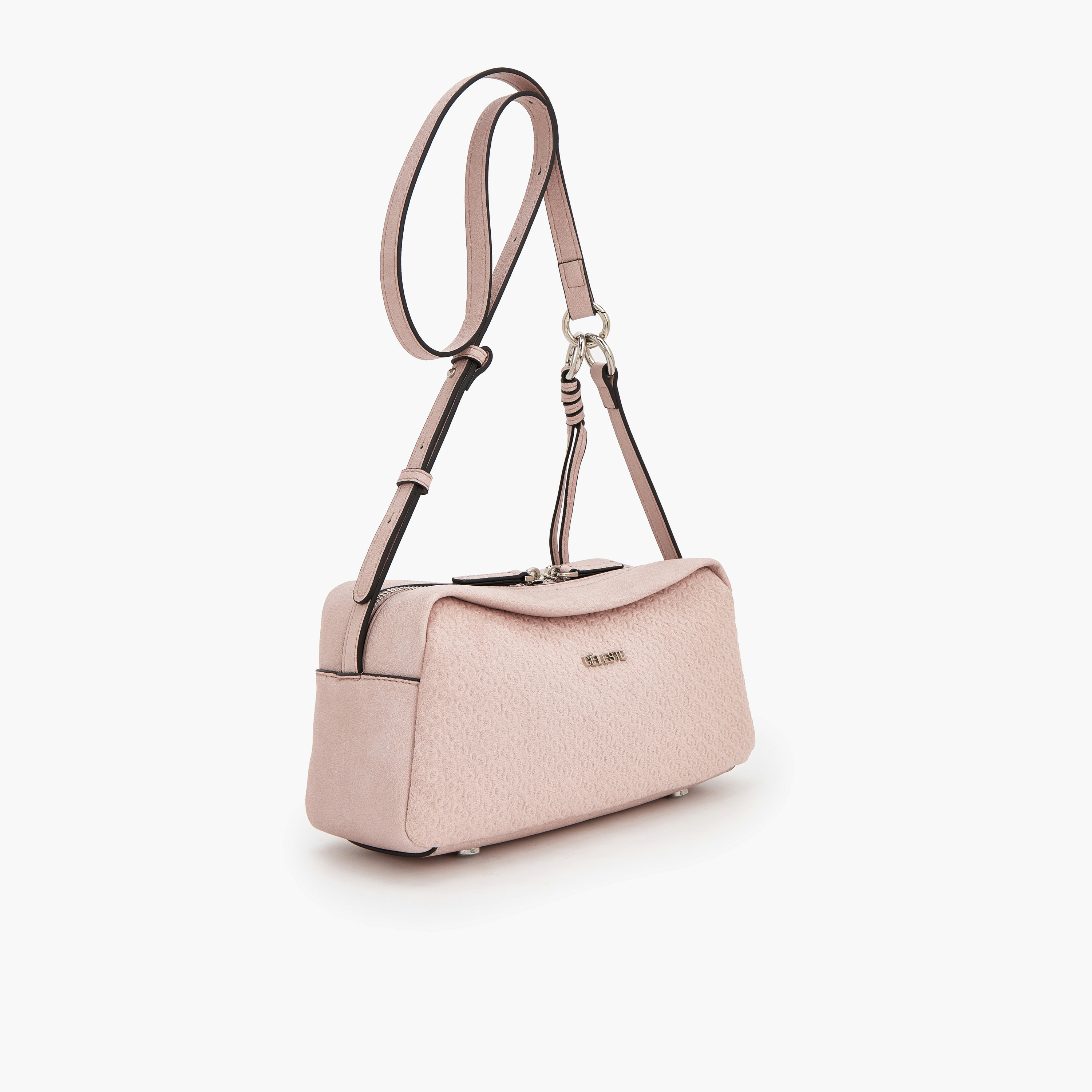 شنطة كروس بودي مونوجرام بحزام قابل للتعديل من سيليست-women-bagsandwallets-handbags-image-2