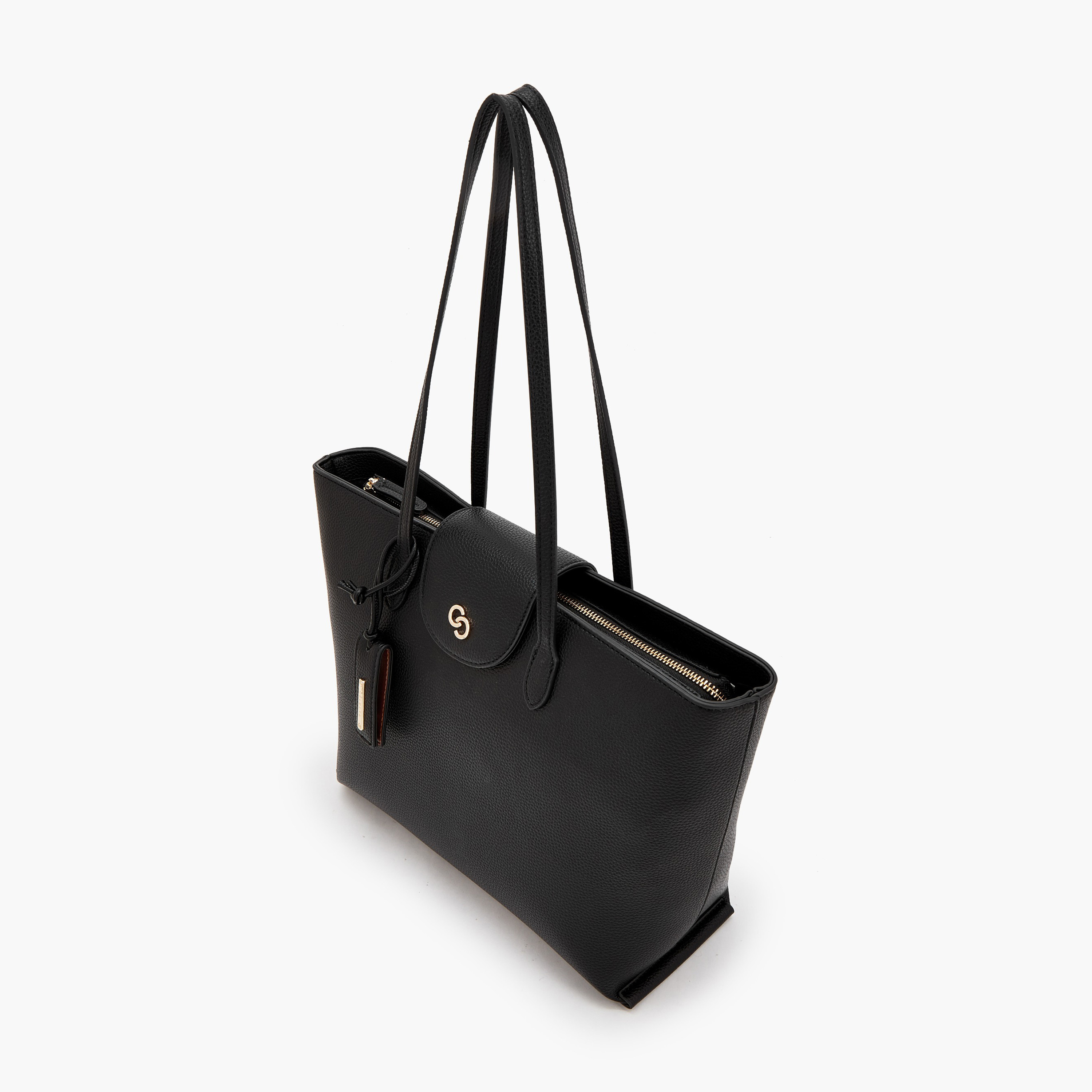 شنطة توت بارزة الملمس بسحاب إغلاق من سيليست-women-bagsandwallets-handbags-image-5