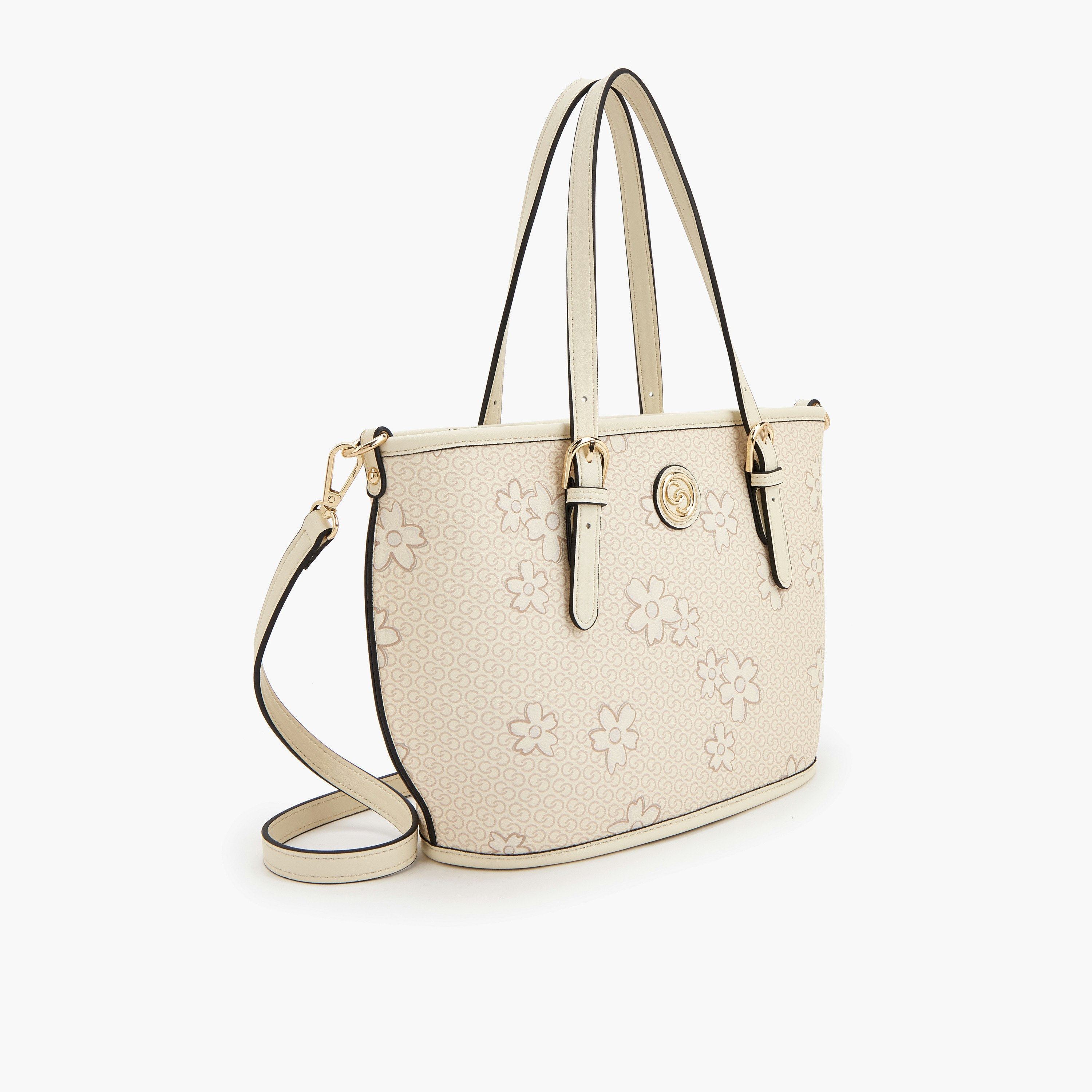 Celeste Floral Print Tote Bag with Zip Closure-women-bagsandwallets-handbags-image-2