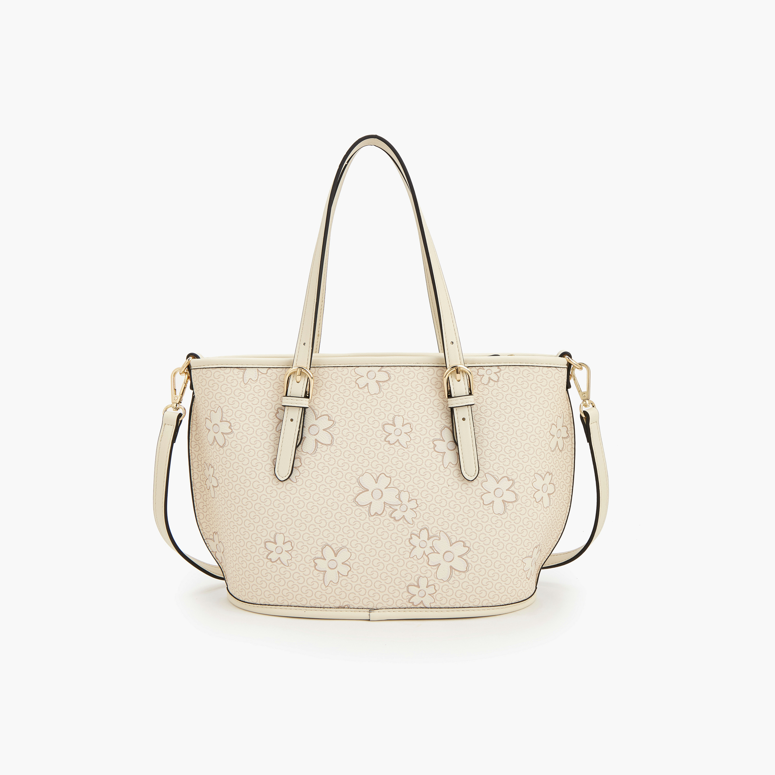 Celeste Floral Print Tote Bag with Zip Closure-women-bagsandwallets-handbags-image-4
