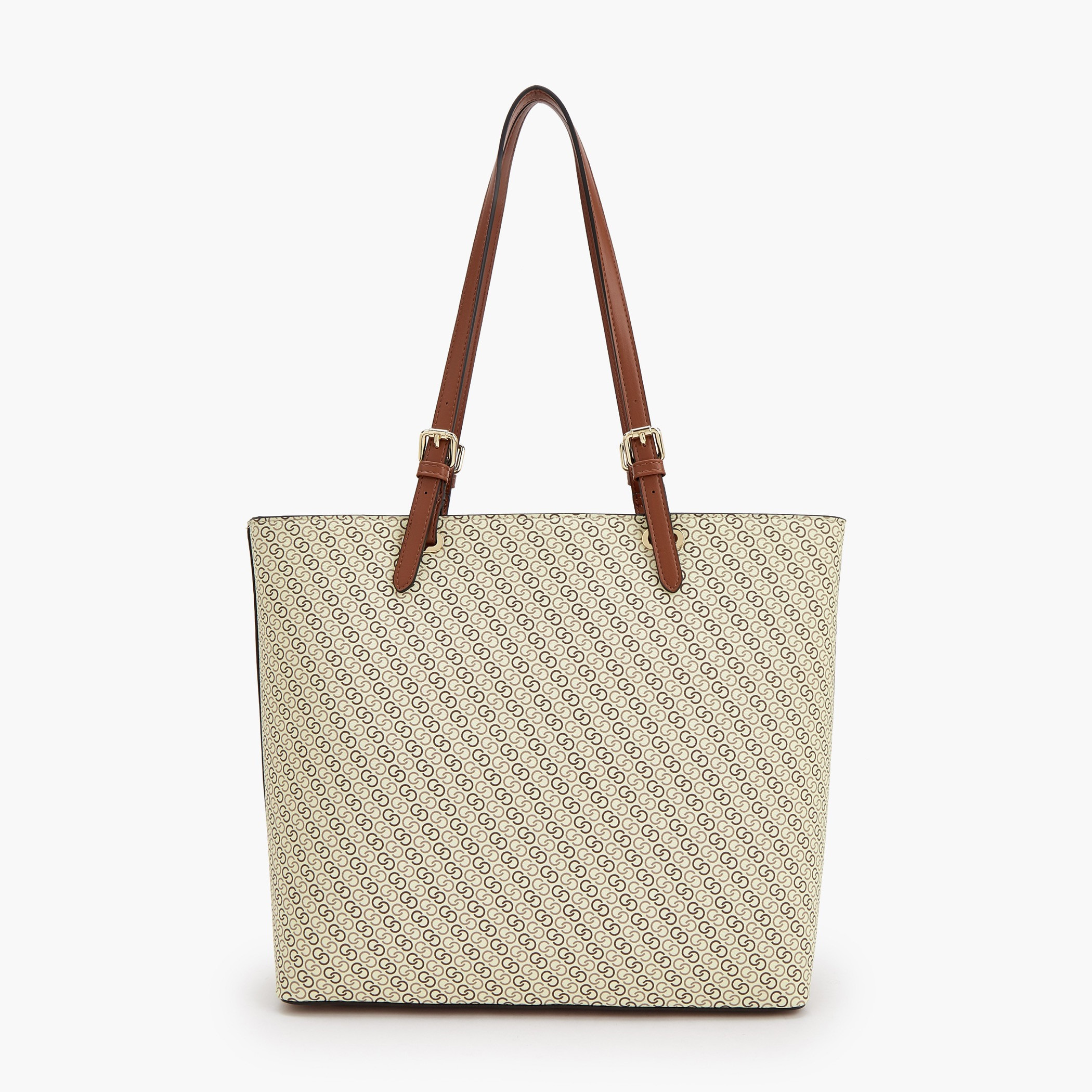 شنطة توتي بأحزمة مزدوجة وسحاب إغلاق وطبعات مونوجرام من سيليست-women-bagsandwallets-handbags-image-4