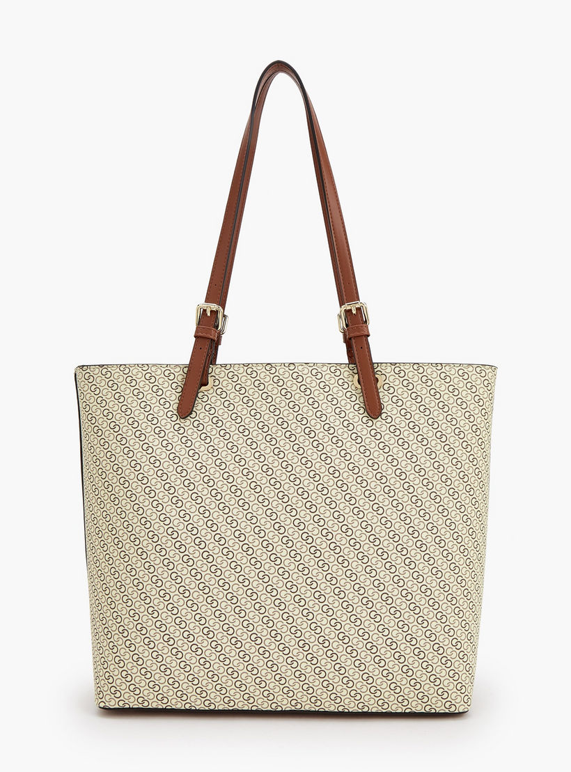 شنطة توتي بأحزمة مزدوجة وسحاب إغلاق وطبعات مونوجرام من سيليست-women-bagsandwallets-handbags-image-4