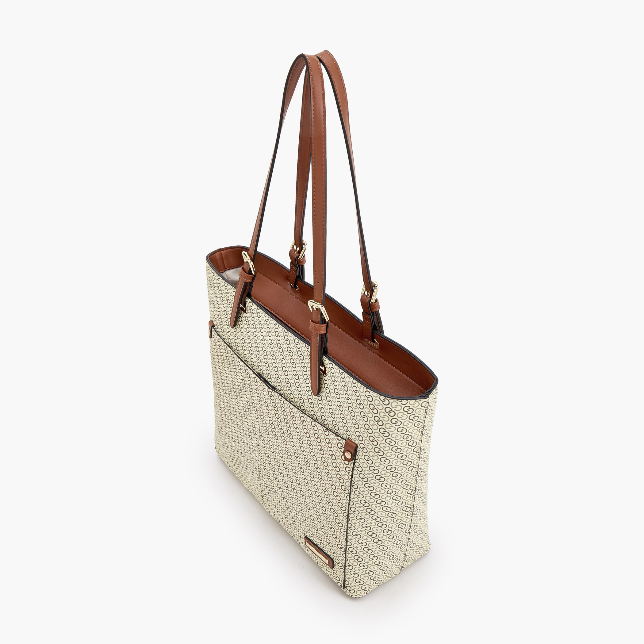 شنطة توتي بأحزمة مزدوجة وسحاب إغلاق وطبعات مونوجرام من سيليست-women-bagsandwallets-handbags-image-5