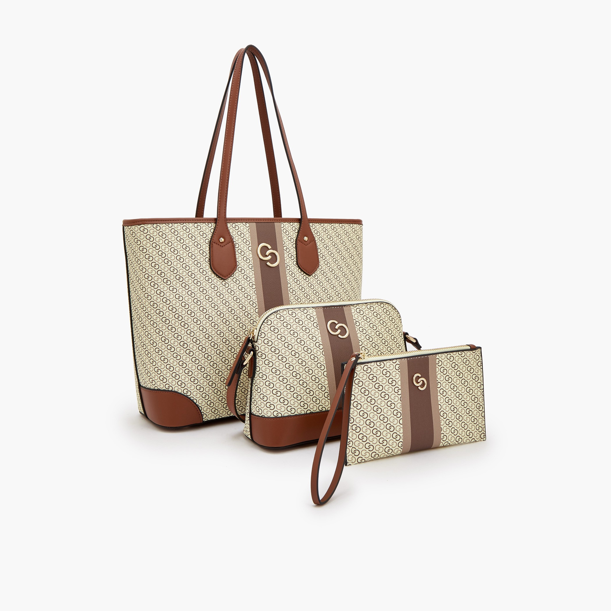 طقم حقيبة توتي مونوجرام وشنطة كروس بودي مع محفظة من سيليست-women-bagsandwallets-handbags-image-2