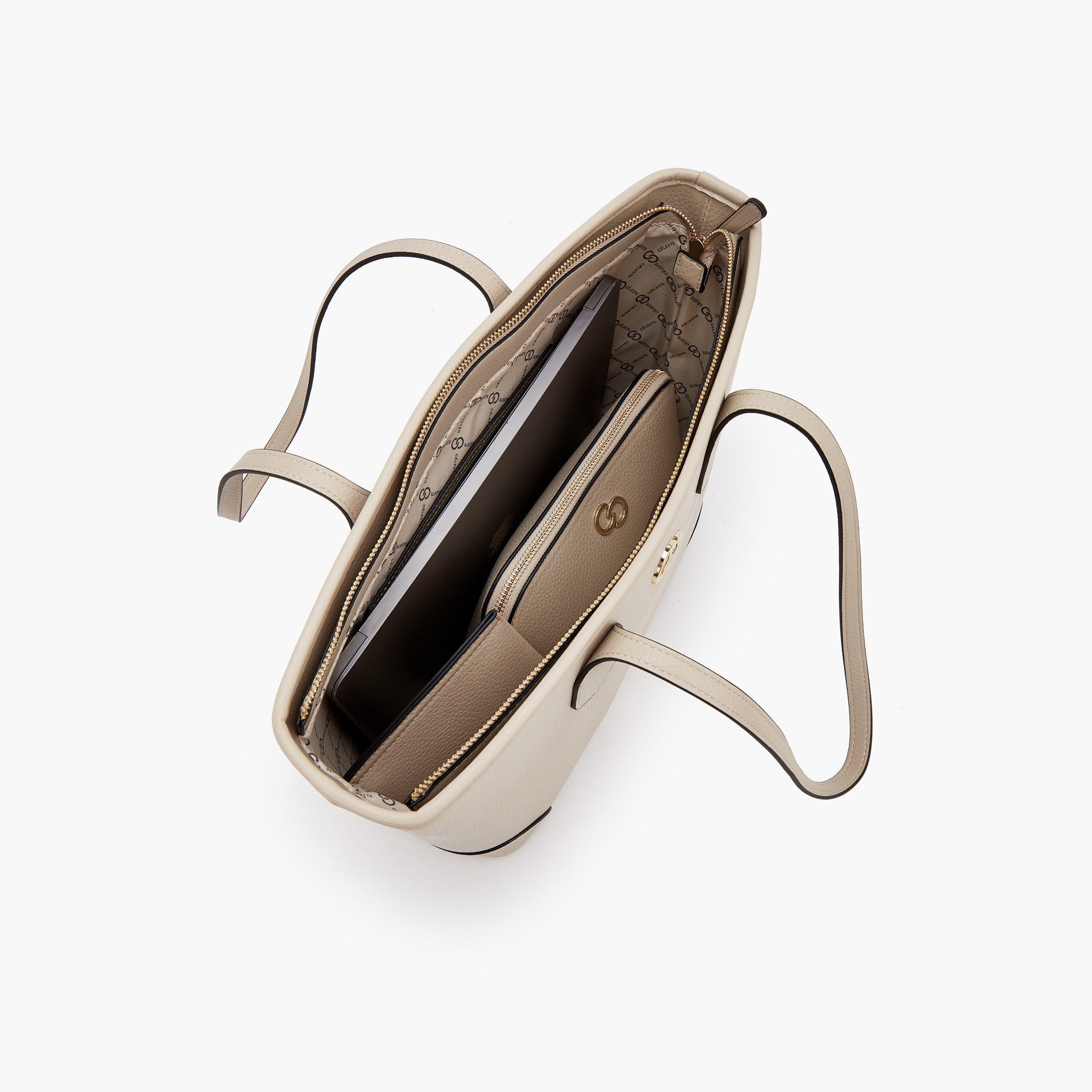 Celeste Solid Tote Bag with Crossbody Bag and Pouch-women-bagsandwallets-handbags-image-6